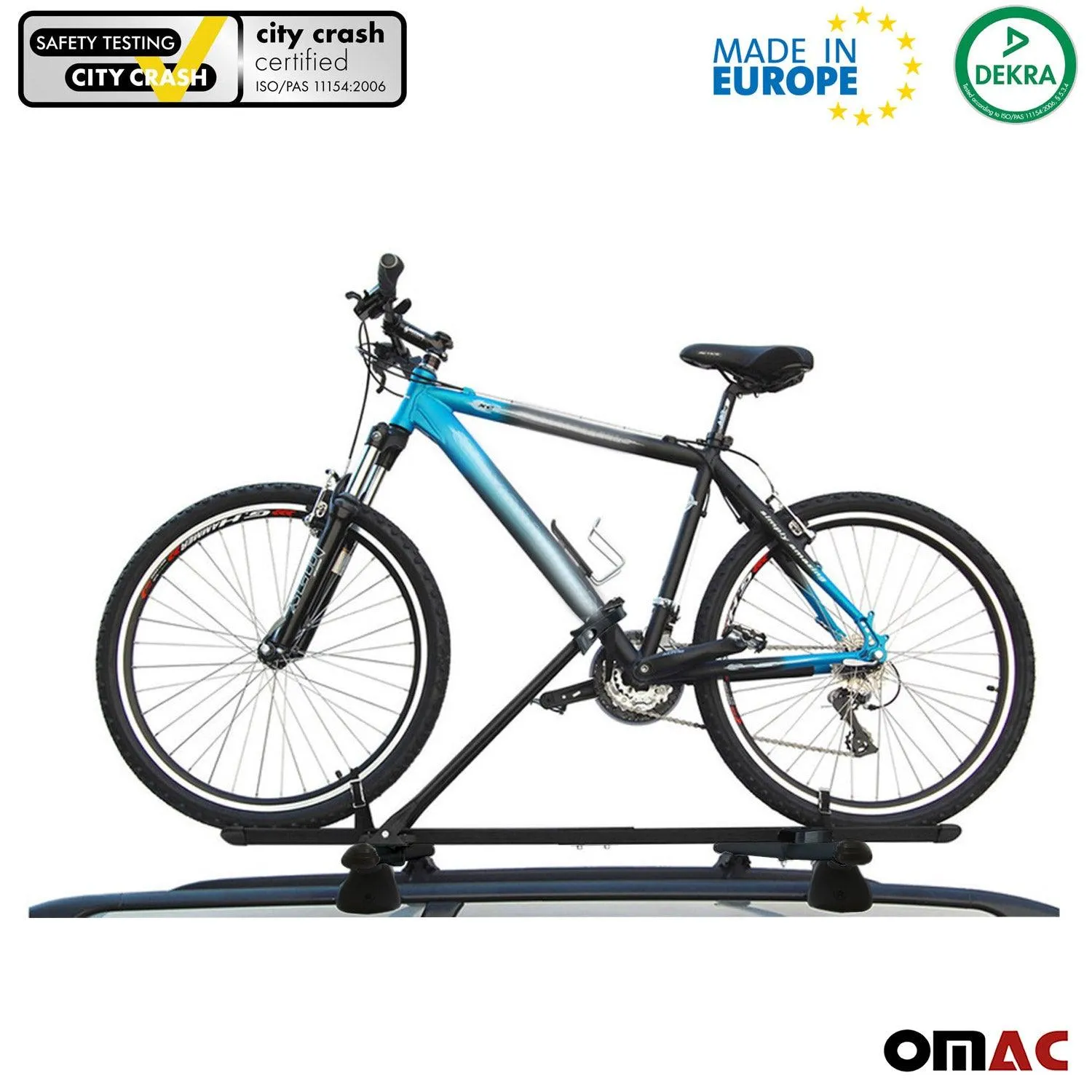 2015-2022 RAM ProMaster City Bike Rack Carrier Roof Racks Set Black 3Pcs - Image 2