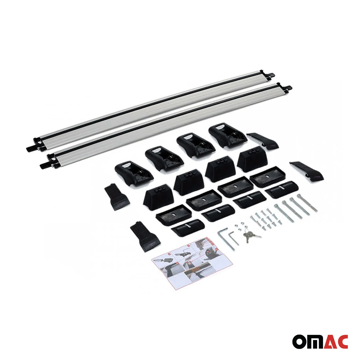 2014-2018 Mazda 3 Roof Rack Cross Bars Silver - Image 9