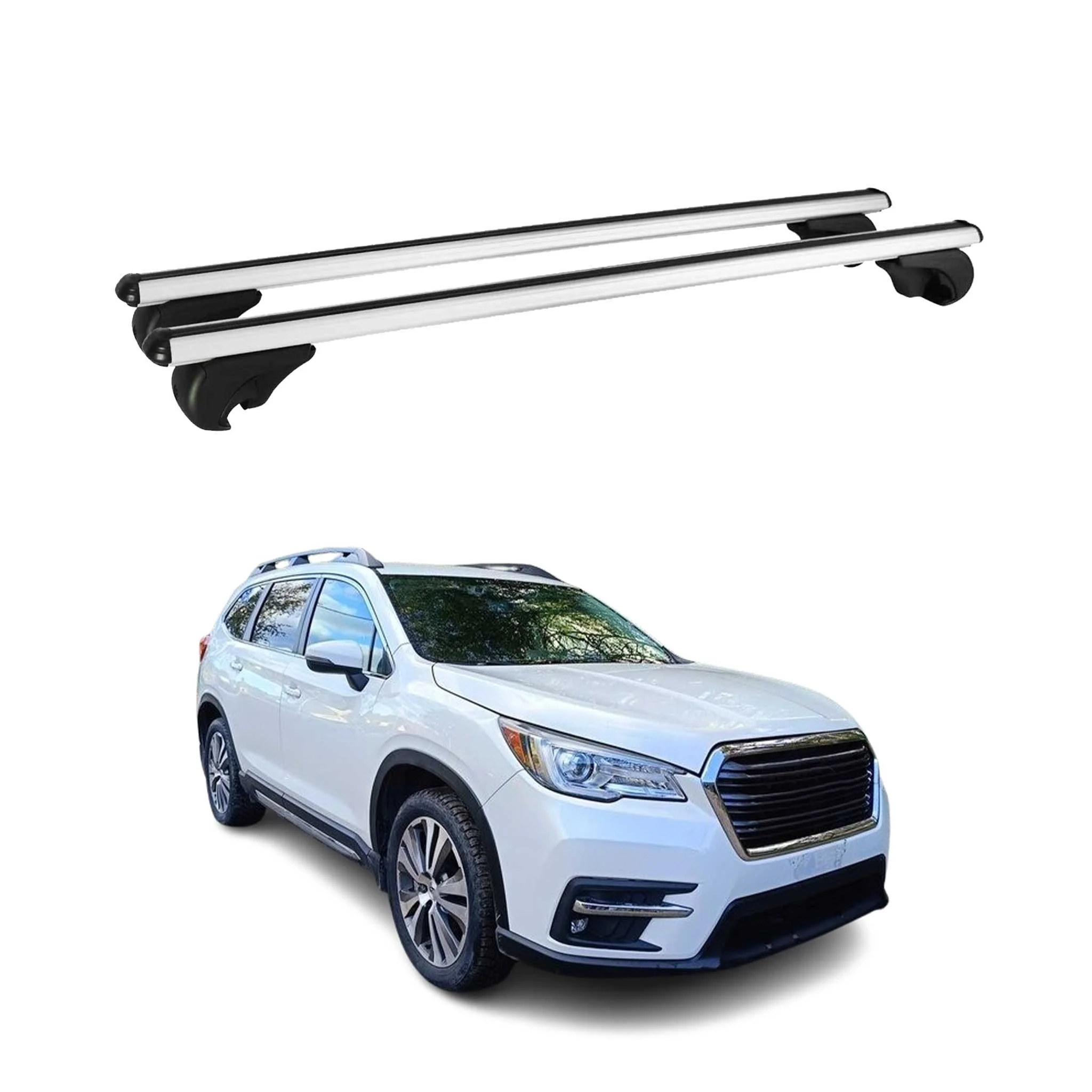 2019-2026 Subaru Ascent Roof Rack Cross Bars Silver