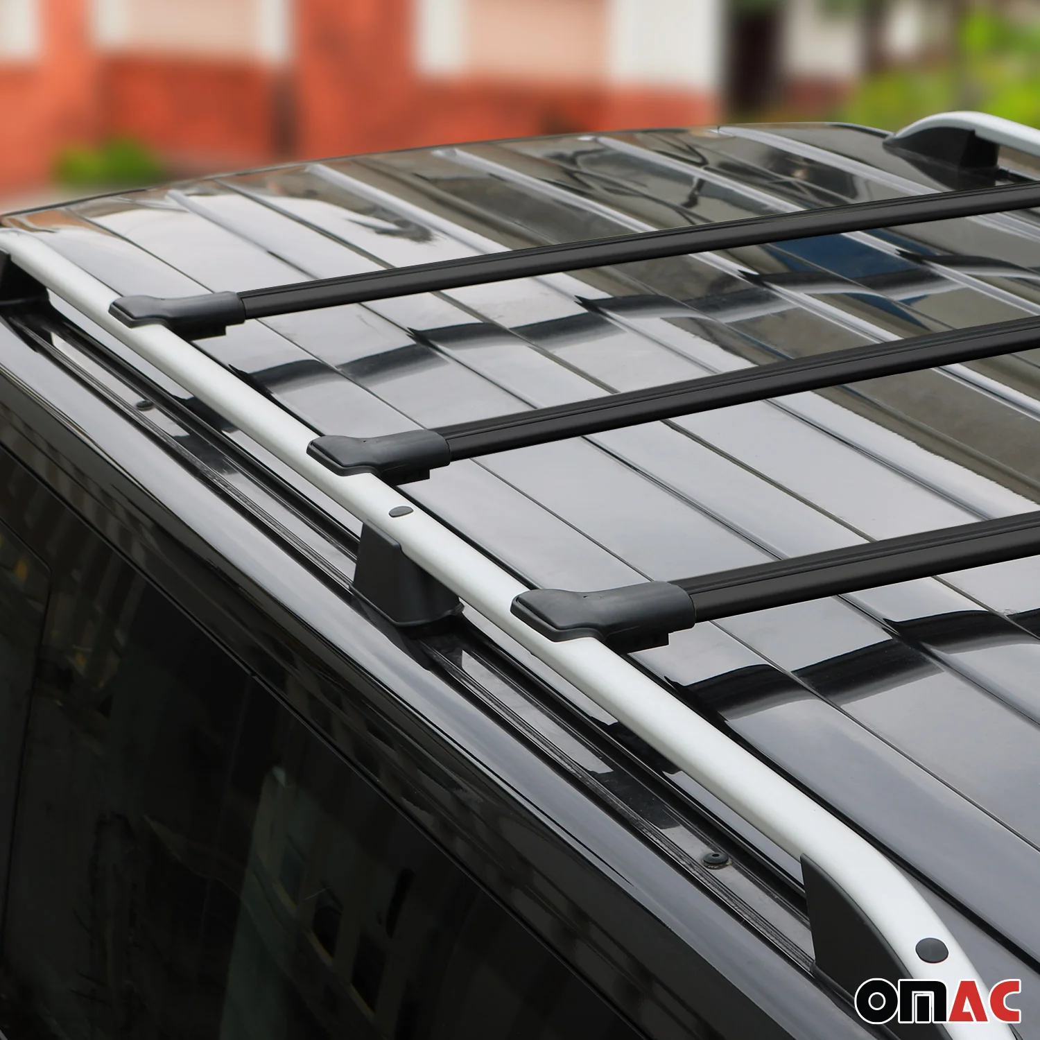 2010-2015 VW T5 Transporter Roof Rack Cross Bars 3Pcs Black - Image 12