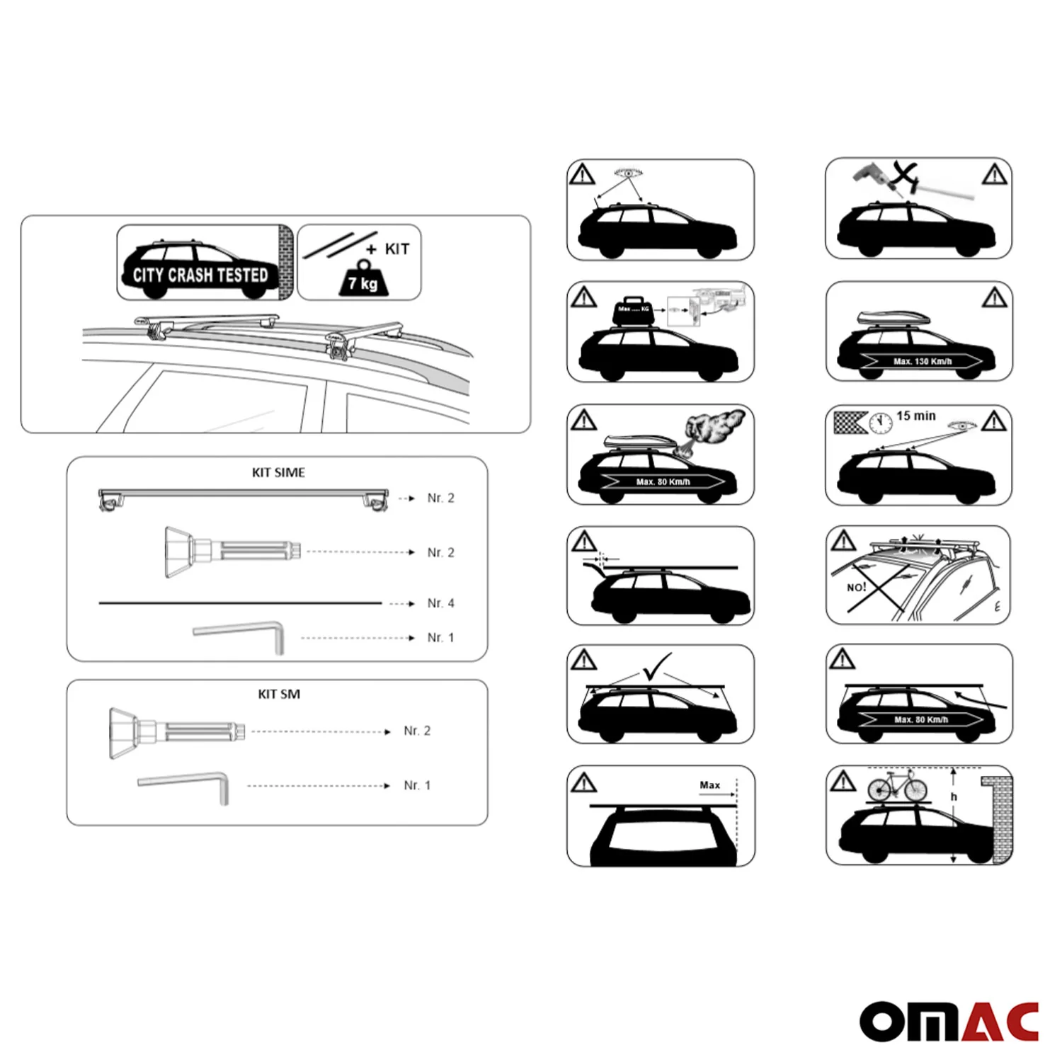 2009-2015 Mercedes GLK Class X204 Roof Rack Cross Bars Silver - Image 10