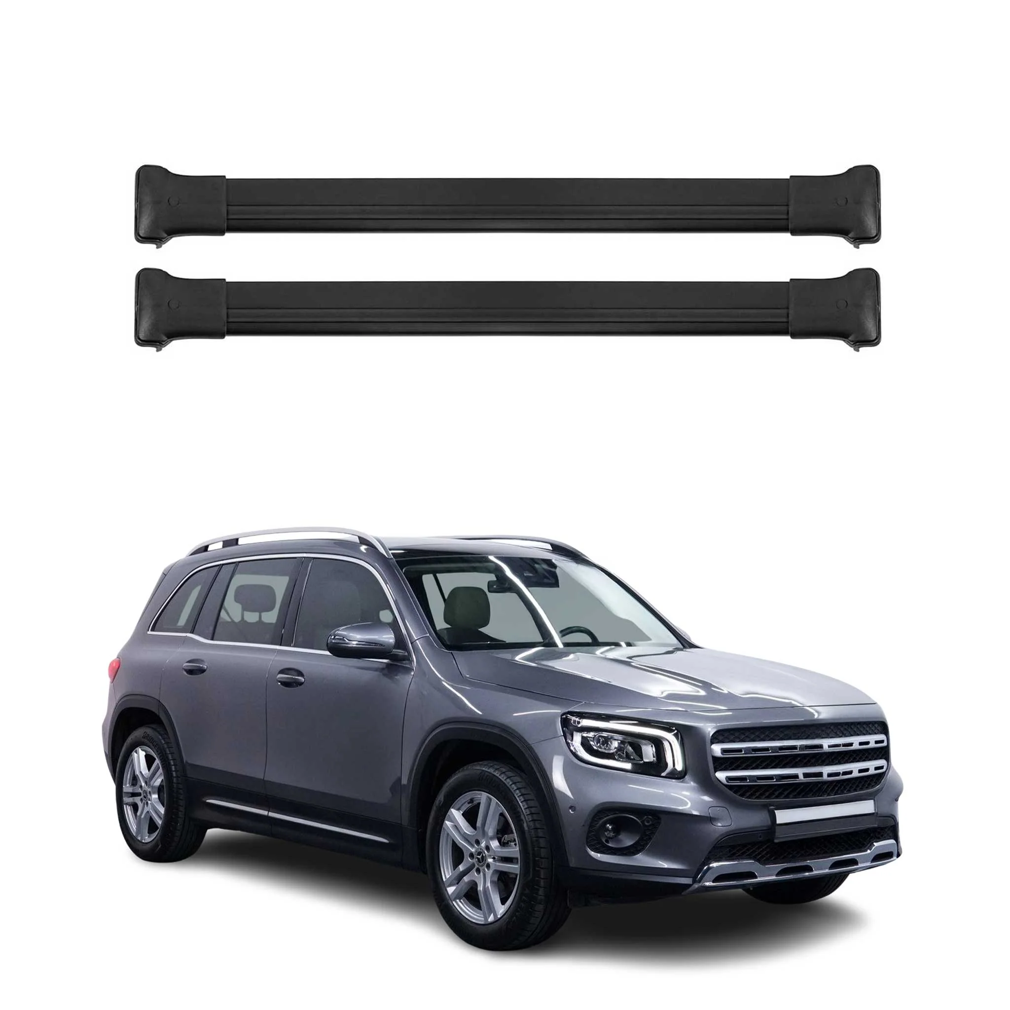 Roof Rack Cross Bars Luggage Carrier for Mercedes GLB Class 2020-2026  Black 2x