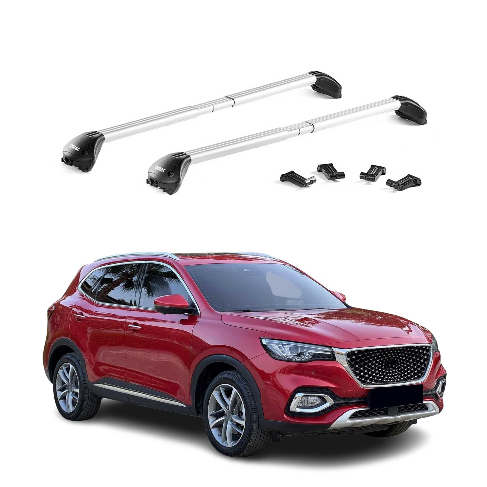 Roof Rack Cross Bars Luggage Carrier for Volvo V60 Cross Country 2015-18 Grey 2x
