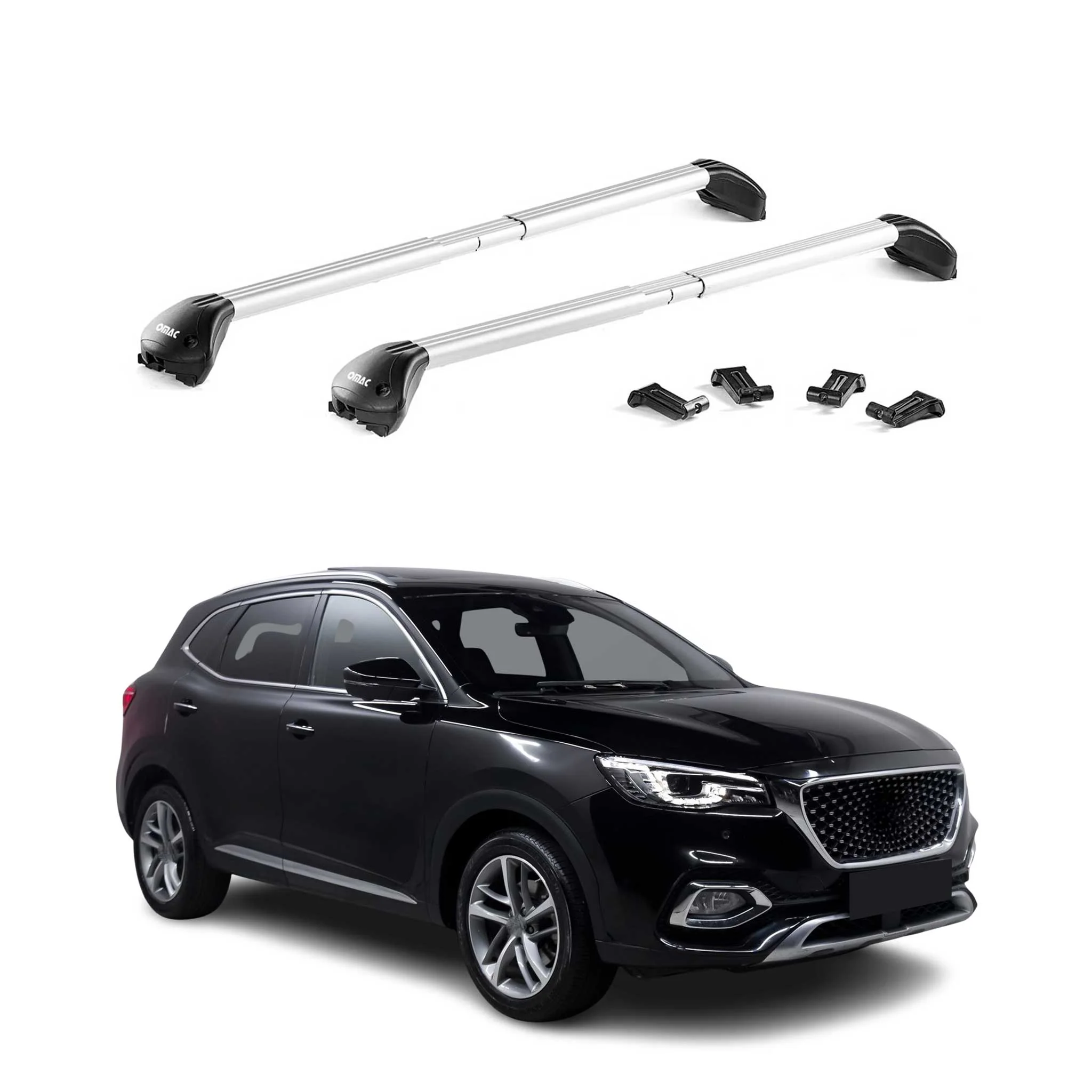 Roof Rack Cross Bars Luggage Carrier for Volvo V90 Cross Country 2015-26 Silver