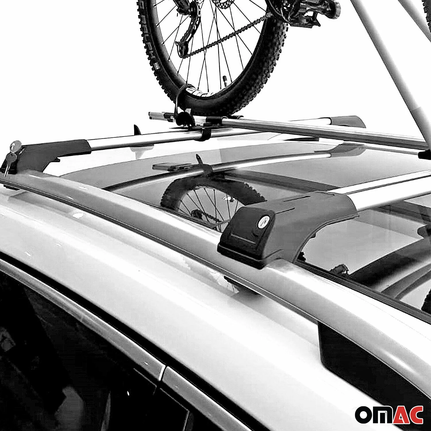 2009-2015 Mercedes GLK Class X204 Roof Rack Cross Bars Silver - Image 8