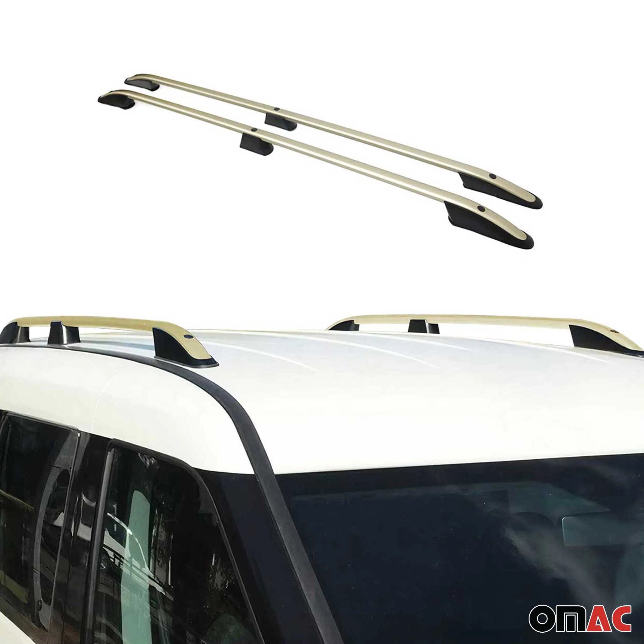 2016-2024 Mercedes Metris Mid Wheel Base Roof Rack Rails Side Rails Bronze - Image 5