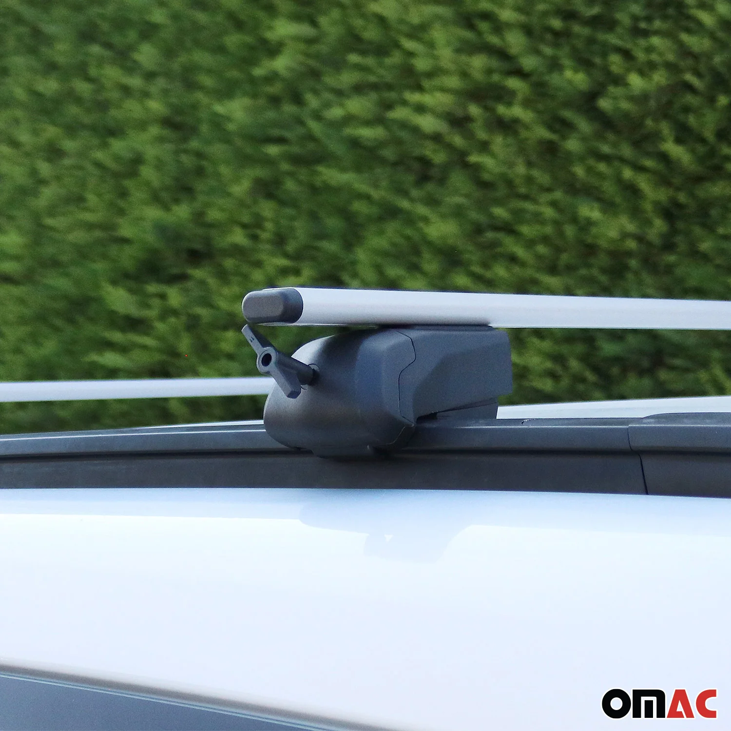 Roof Rack Flush Rail Cross Bars Carrier Anti-Theft Lockable 50" Silver - Image 2