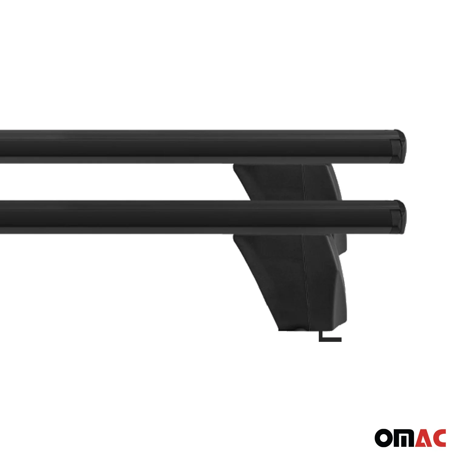 2021-2026 BMW 4 Series G22 Coupe Roof Rack Cross Bars Black - Image 12