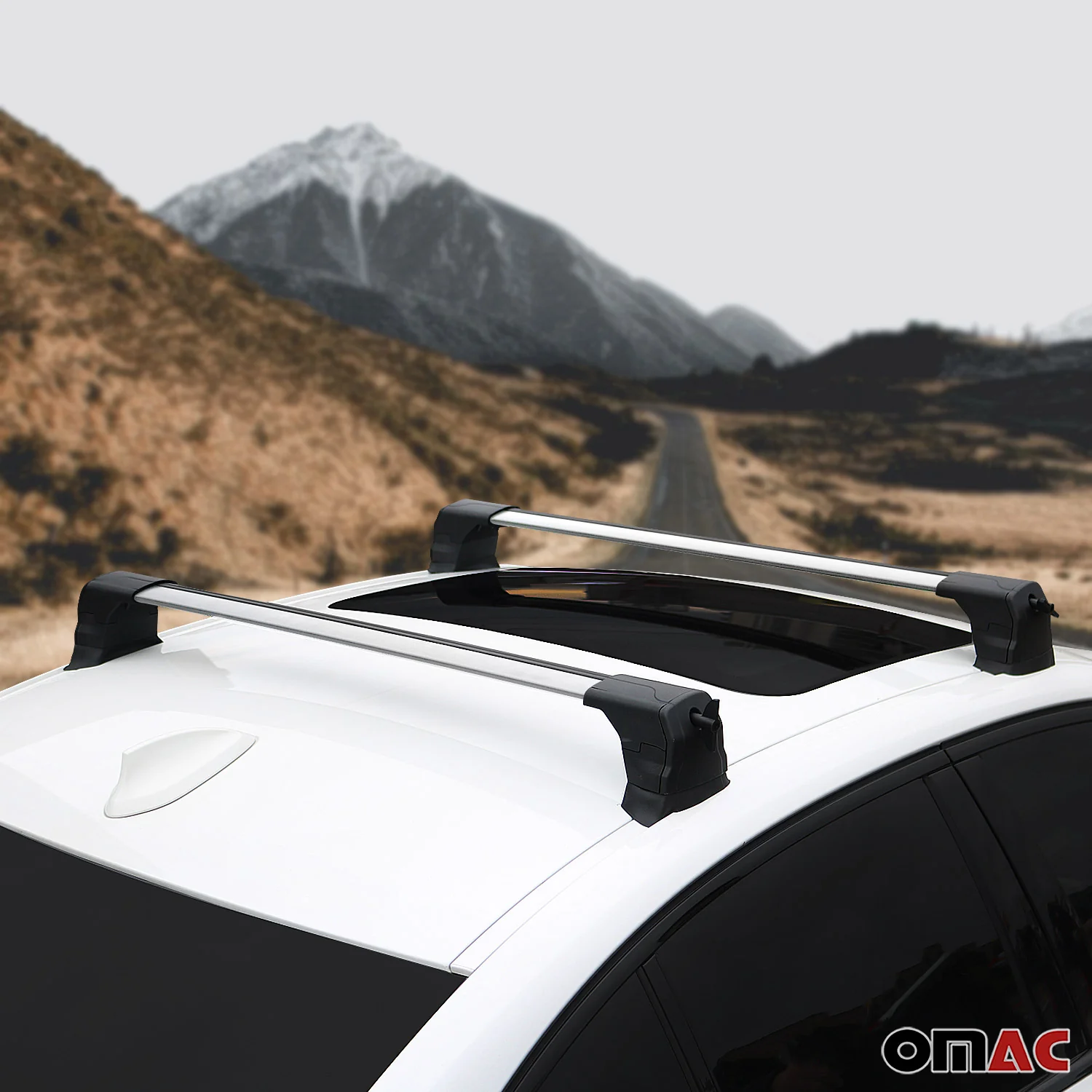 For 2019-2026 BMW 3 Series G20 G80 Roof Rack Cross Bars Silver - Image 3
