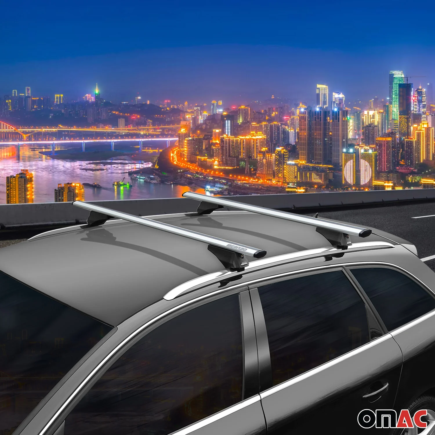 2013-2022 Buick Encore Roof Rack Cross Bars Silver - Image 3