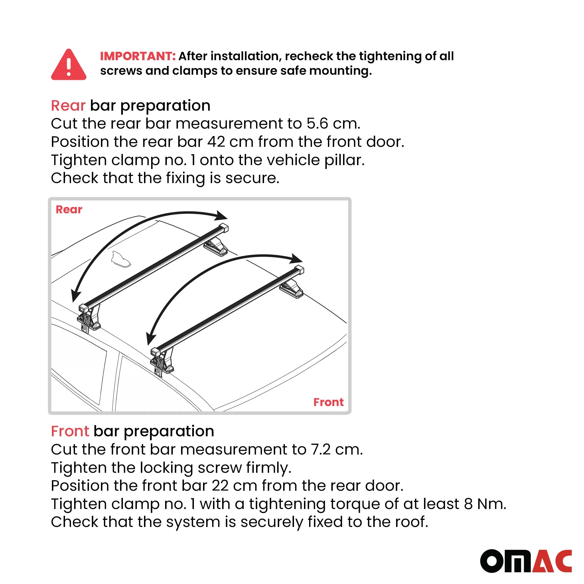2023-2025 Dodge Hornet Roof Rack Cross Bars Black - Image 3