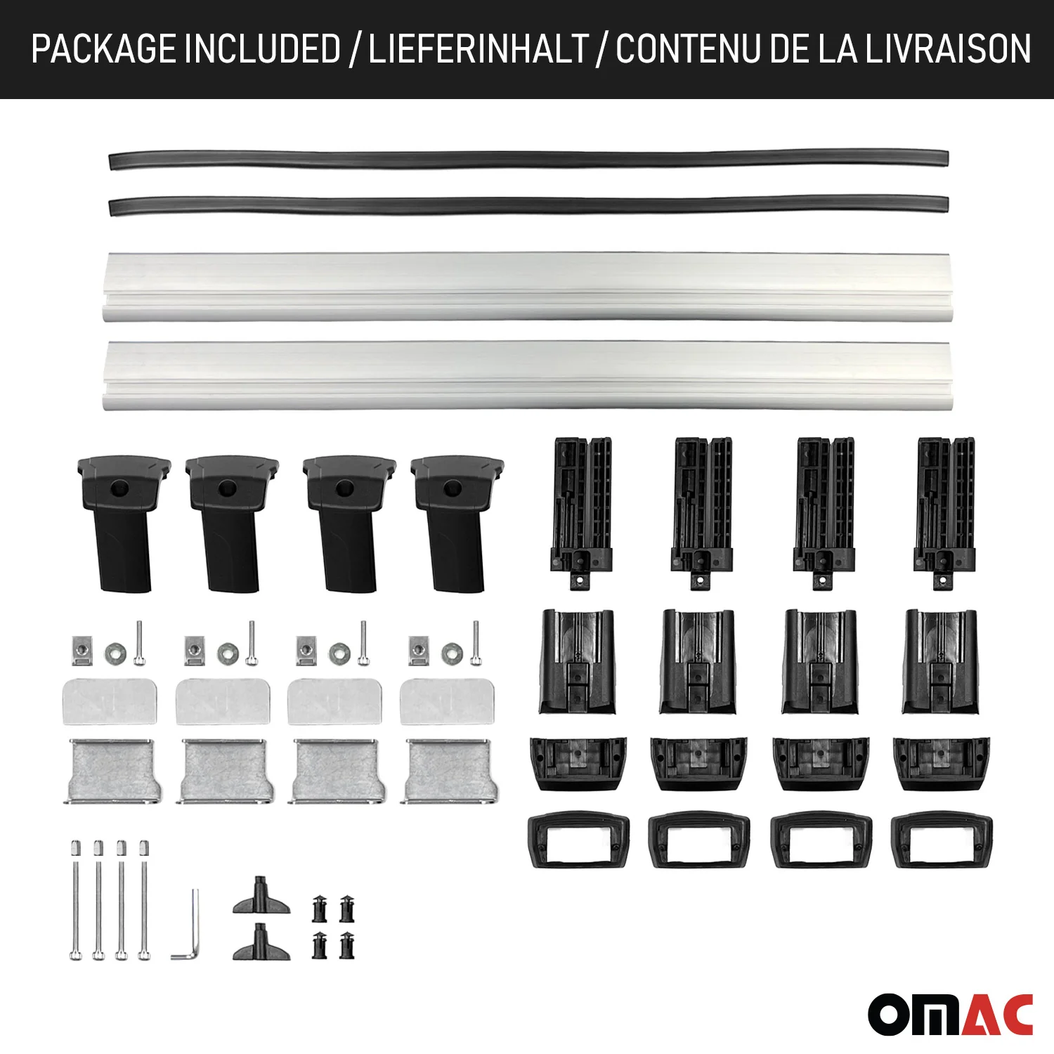 2014-2019 Kia Soul Roof Rack Cross Bars Silver - Image 10