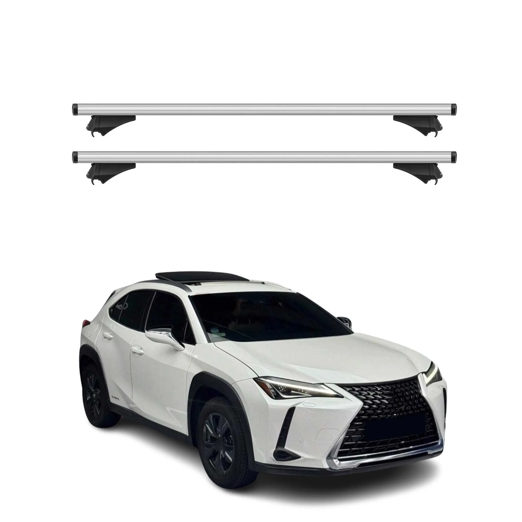 2019-2026 Lexus UX200 UX250h Roof Rack Cross Bars Silver