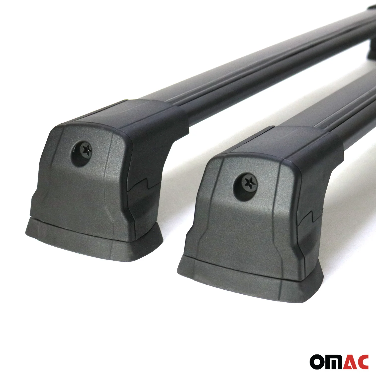 2011-2014 Mazda 2 Sport Roof Rack Cross Bars Black - Image 11