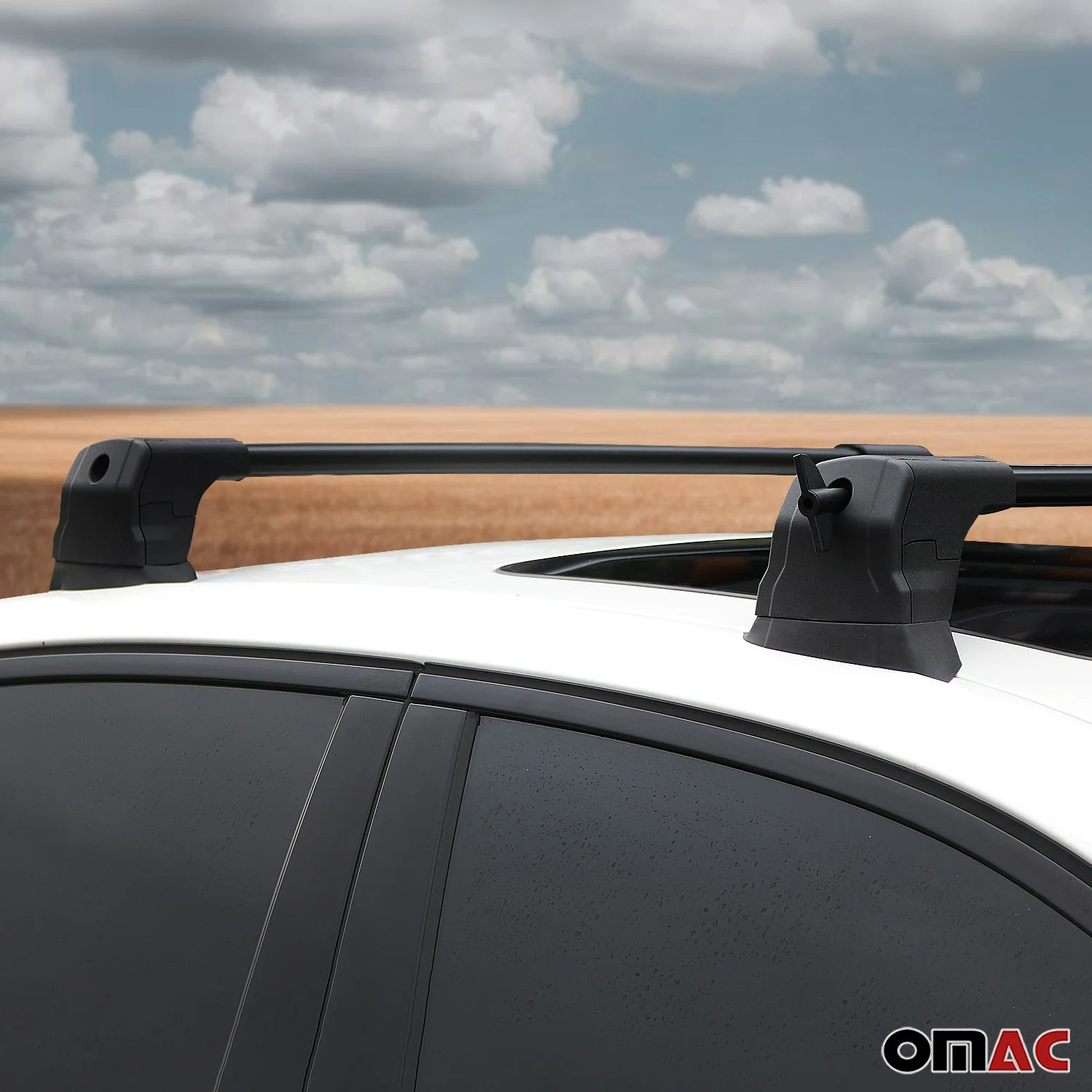 2014-2018 Mazda 3 Hatchback Roof Rack Cross Bars Black - Image 9