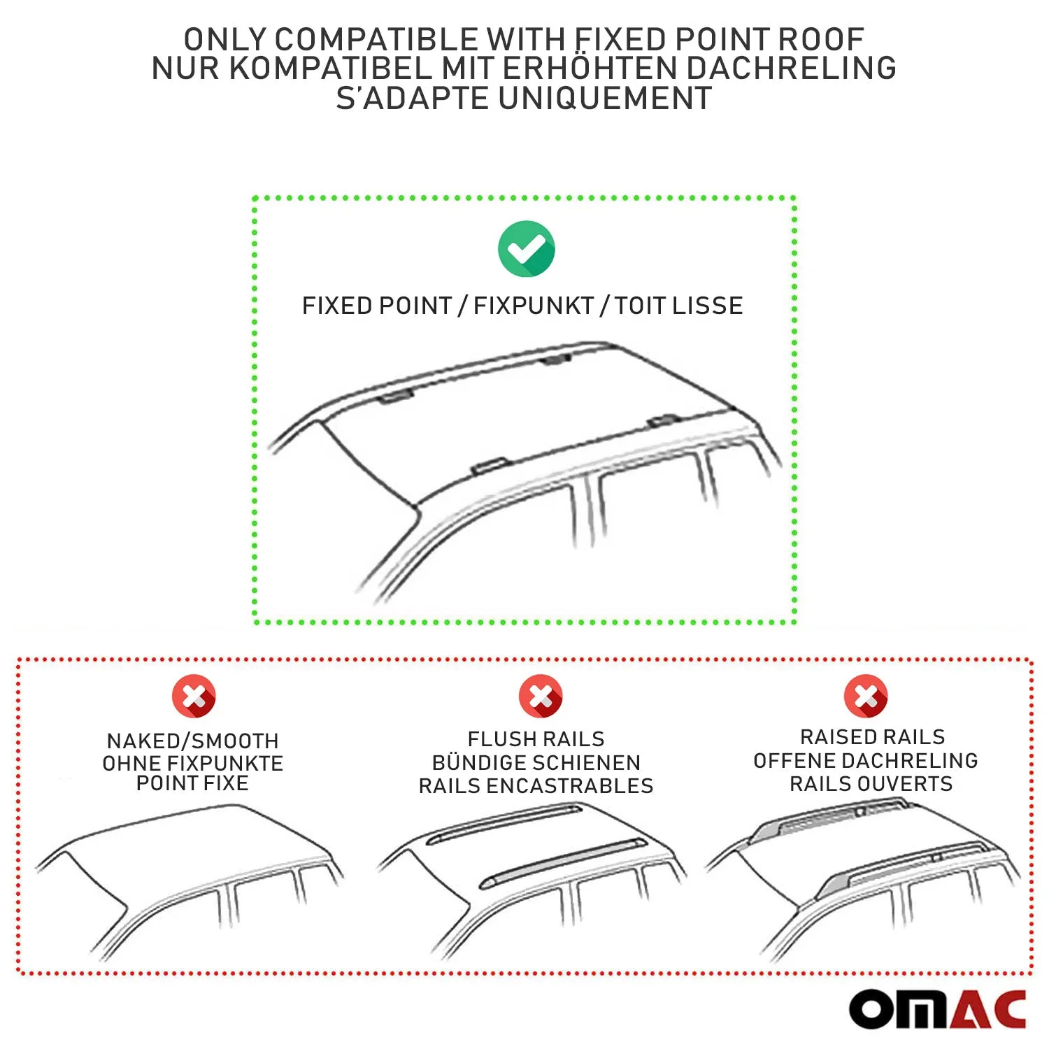 2016-2024 Mercedes Metris Professional Roof Racks Cross Bars Set Alu Gray 4x - Image 3