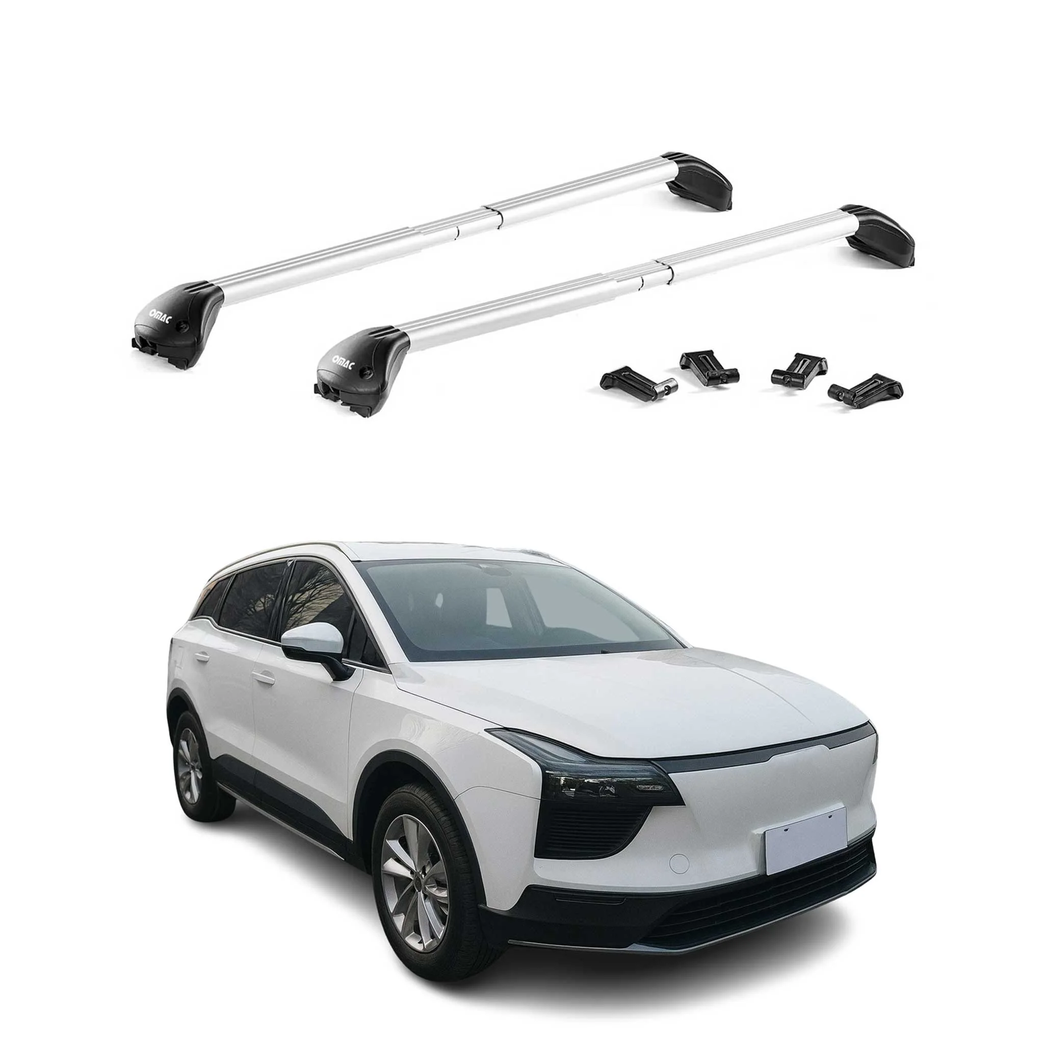 Roof Rack Luggage Carrier for Ford Focus Active 2019-2026 Alu Silver Grey 2x