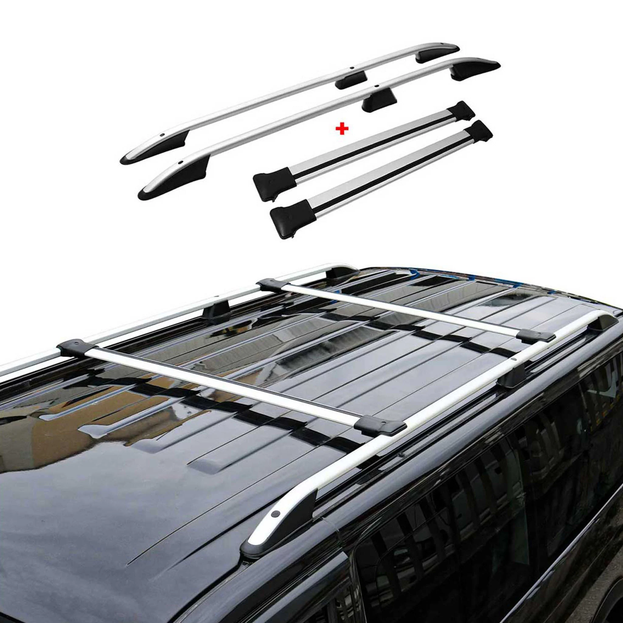 2013-2015 Subaru XV Crosstrek Roof Racks & Roof Rack Rails Silver - Image 5