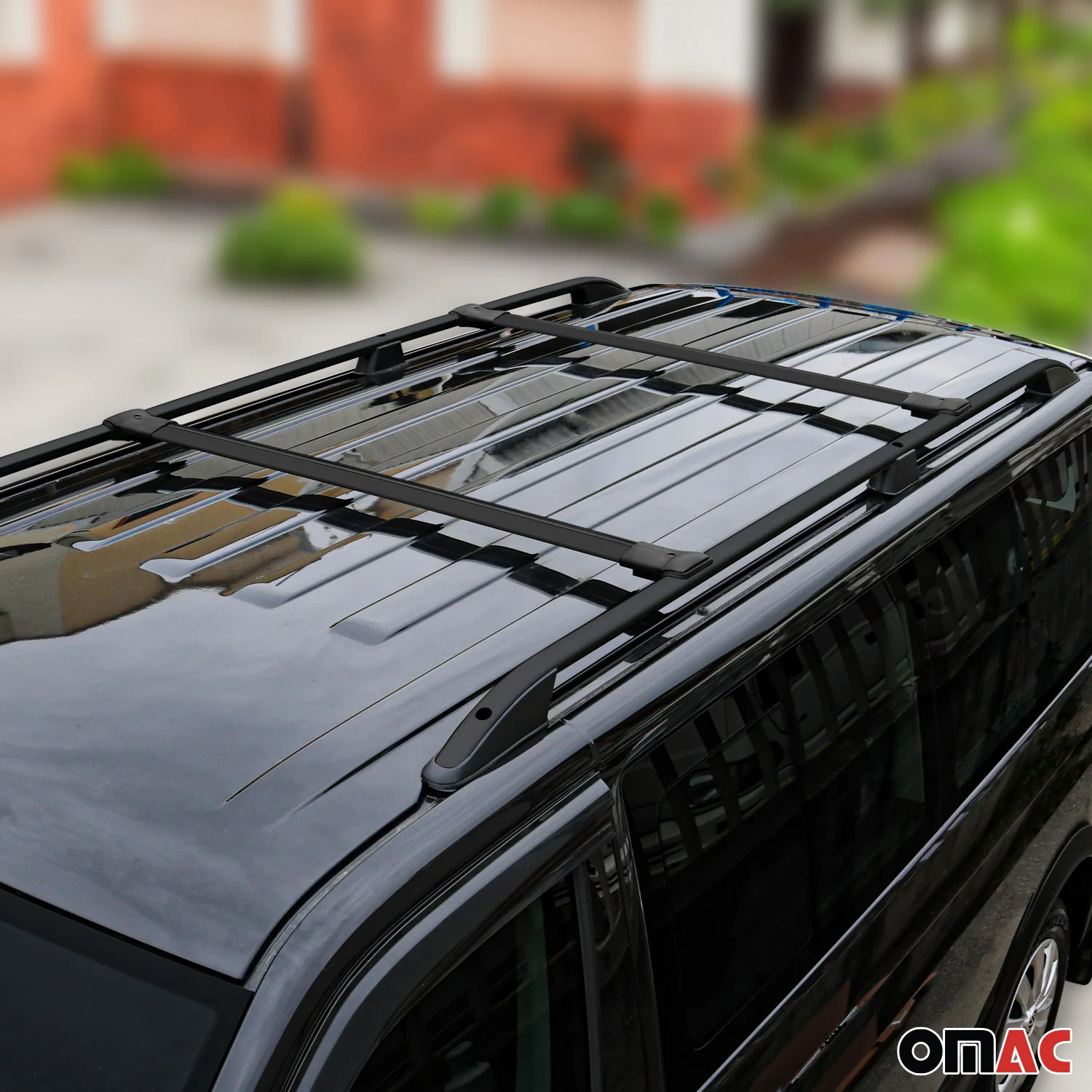 2014-2023 Ford Transit Connect Short Roof Racks & Roof Rack Rails Black - Image 2