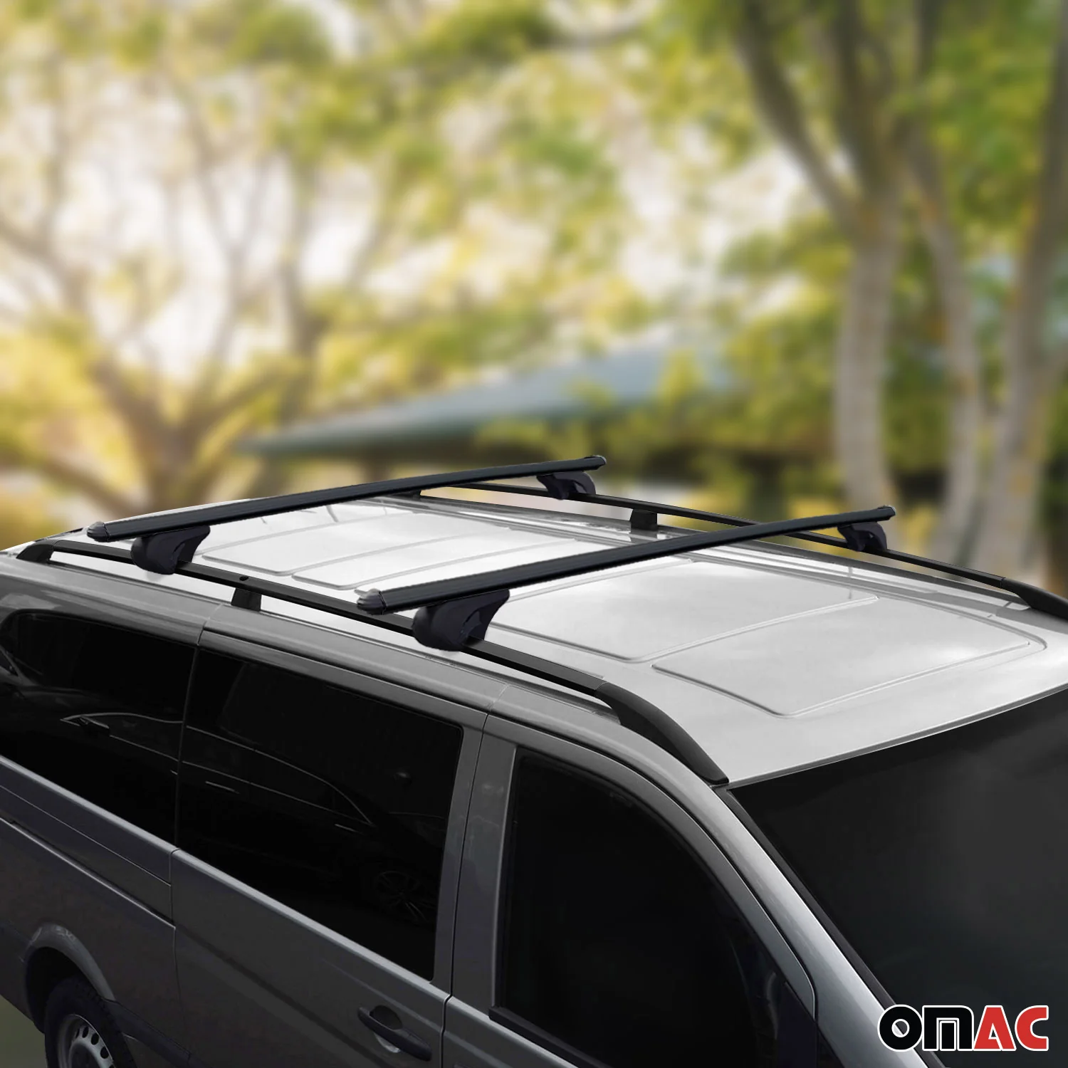 2004-2010 VW Touareg Roof Racks & Roof Rack Rails Black - Image 2