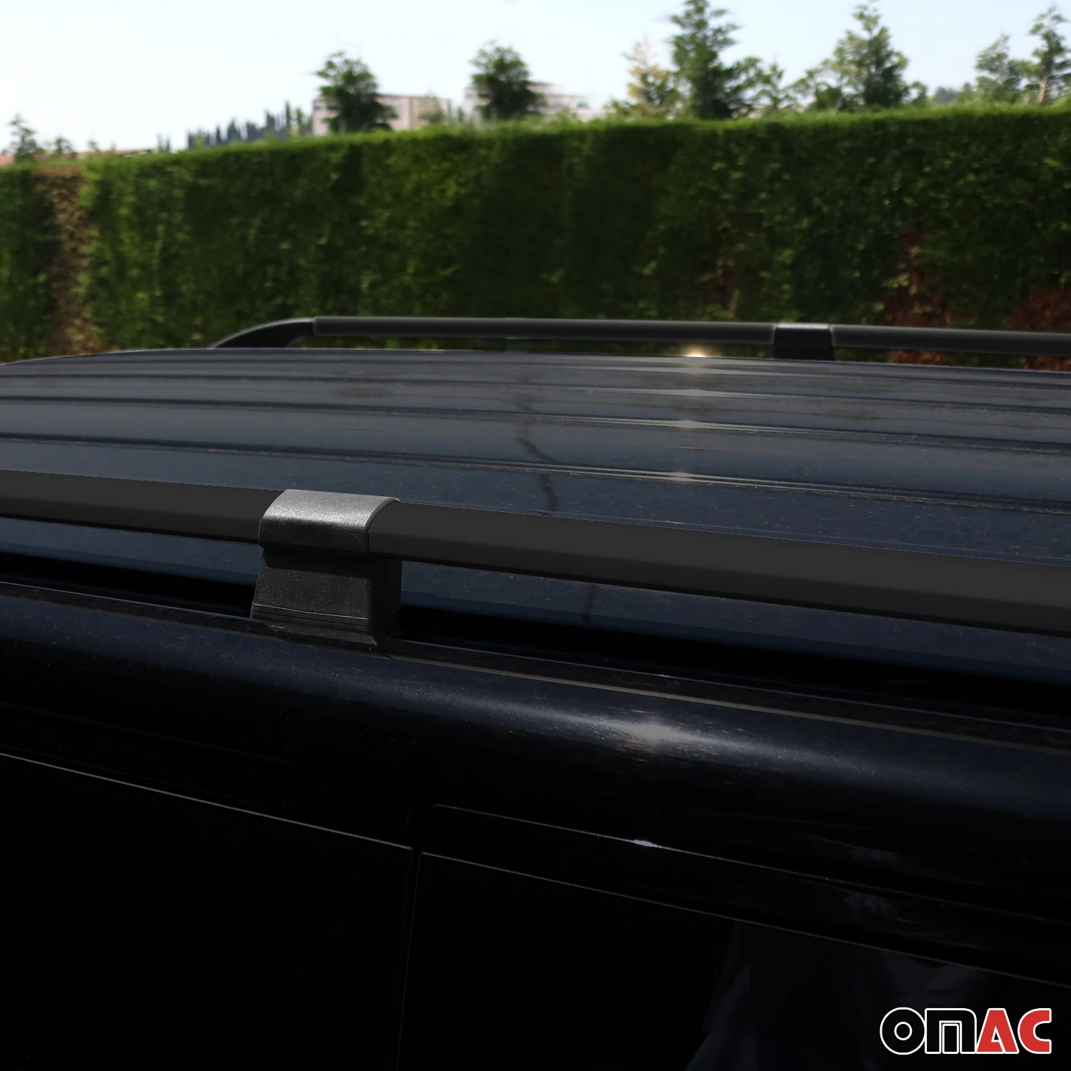 2015-2018 Chevrolet City Express Roof Rack Rails Side Rails Black - Image 6