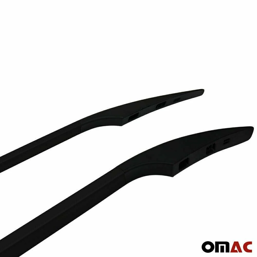 2015-2018 Chevrolet City Express Roof Rack Rails Side Rails Black - Image 8