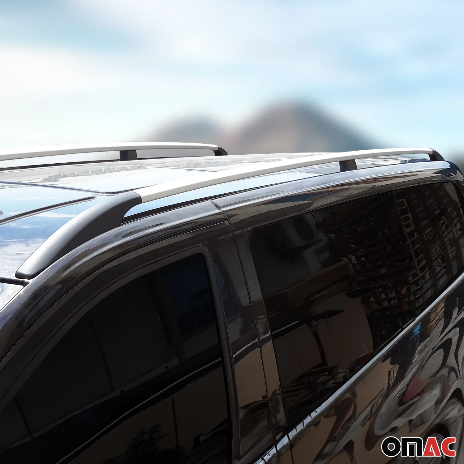2004-2010 VW Touareg Roof Rack Rails Side Rails Silver - Image 3
