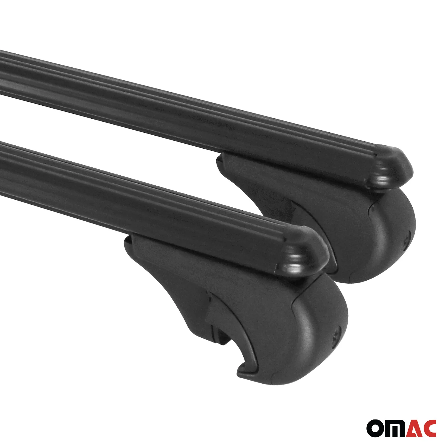 2011-2014 VW Jetta SportWagen Roof Rack Cross Bars Black - Image 12