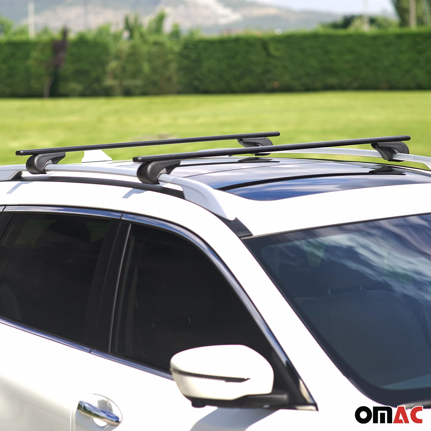 2015-2024 Infiniti QX80 Roof Rack Cross Bars Black - Image 6