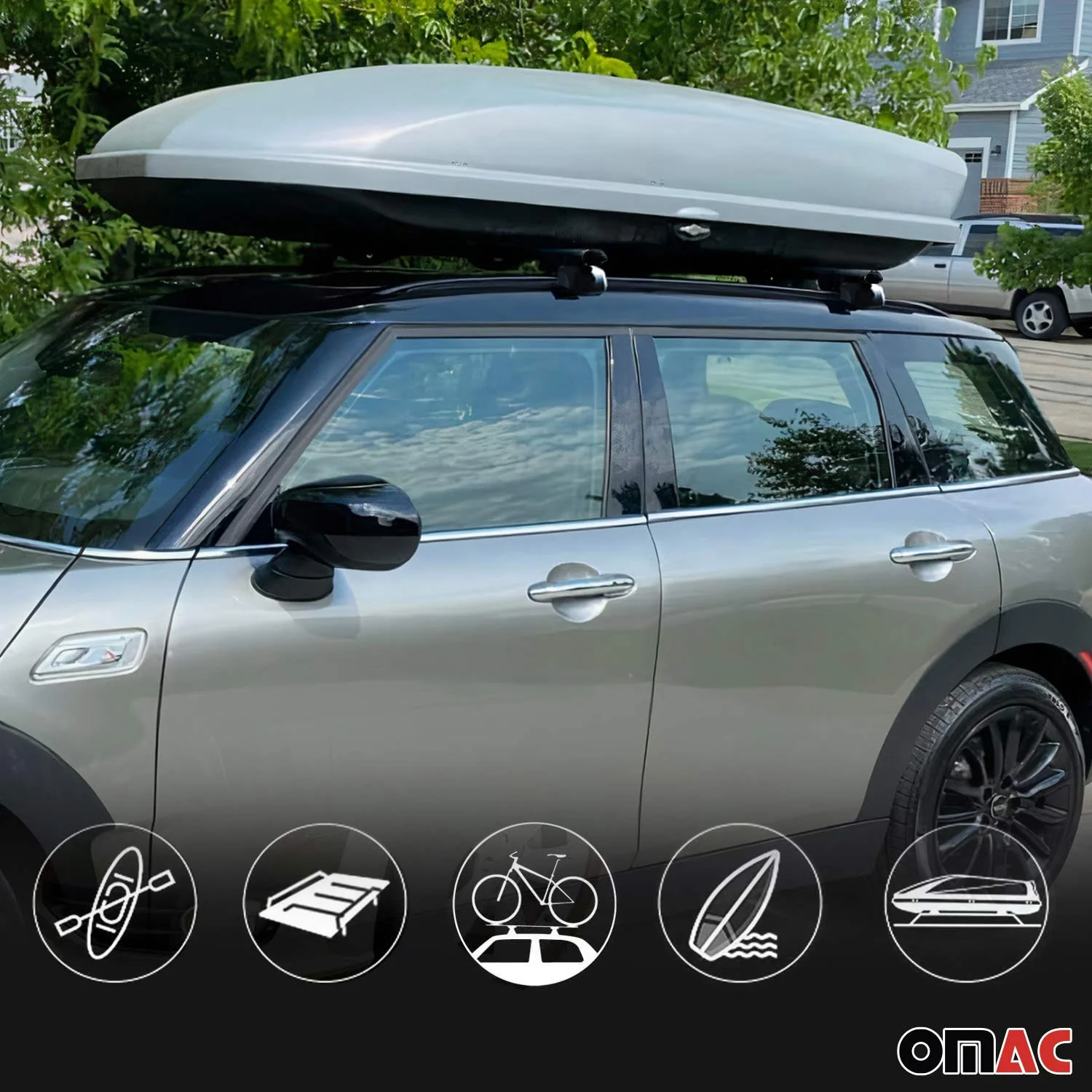 2016-2021 Lexus LX 570 Roof Rack Cross Bars Silver - Image 7