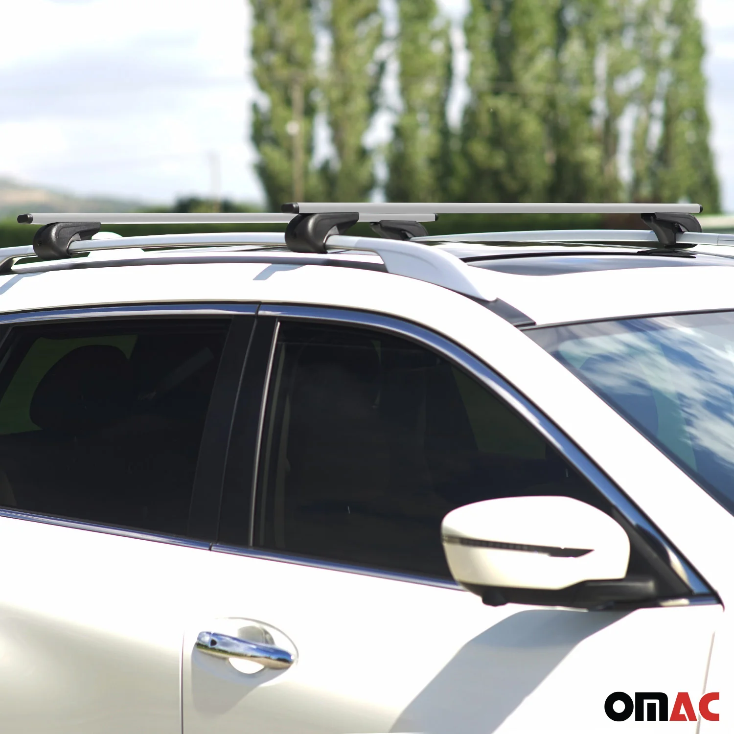 2003-2007 Nissan Murano Roof Rack Cross Bars Silver - Image 6