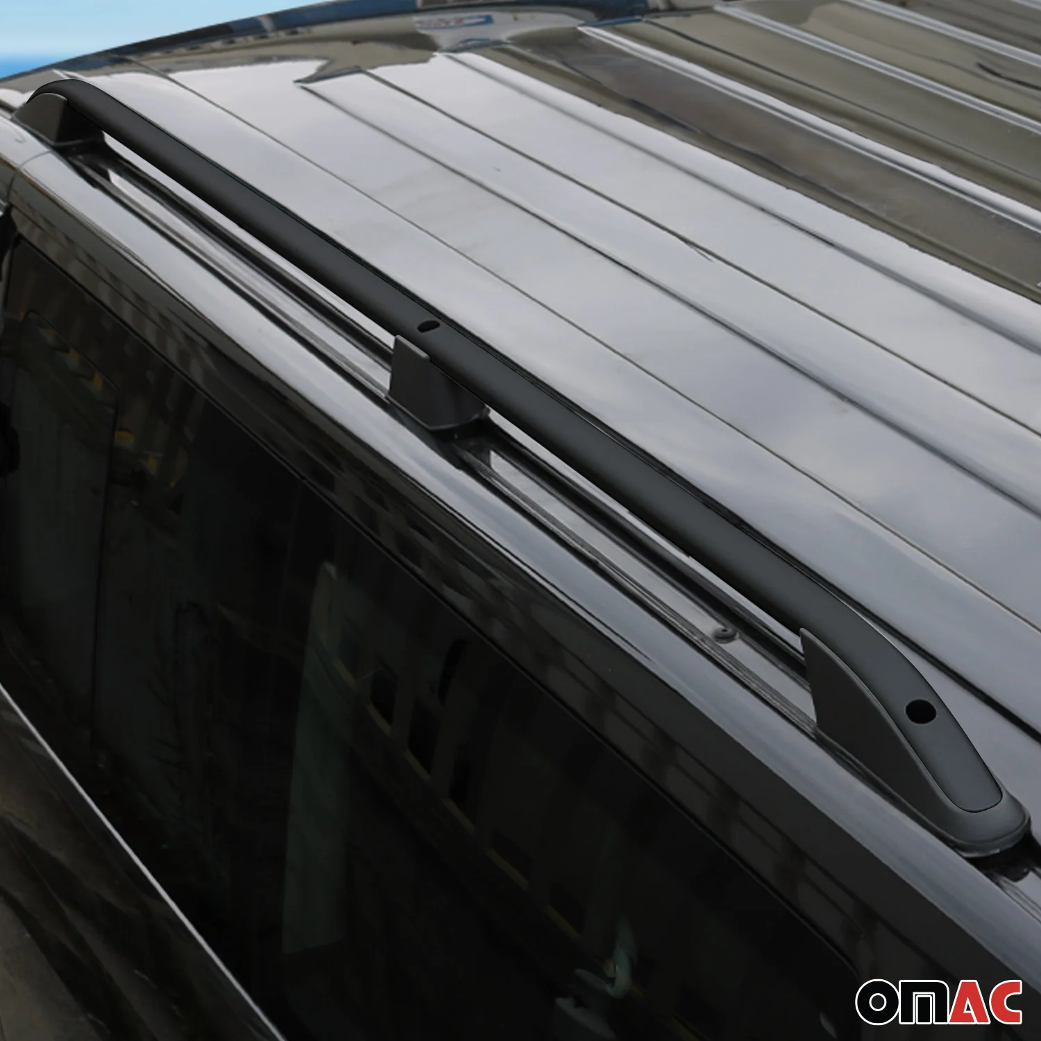 2010-2013 Ford Transit Connect L1 SWB Roof Rack Rails Side Rails Black - Image 7
