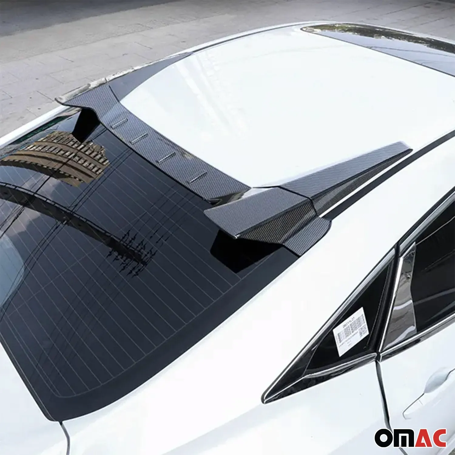 2016-2021 Honda Civic Sedan Roof Trunk Spoiler Wing 3 Pcs - Image 2