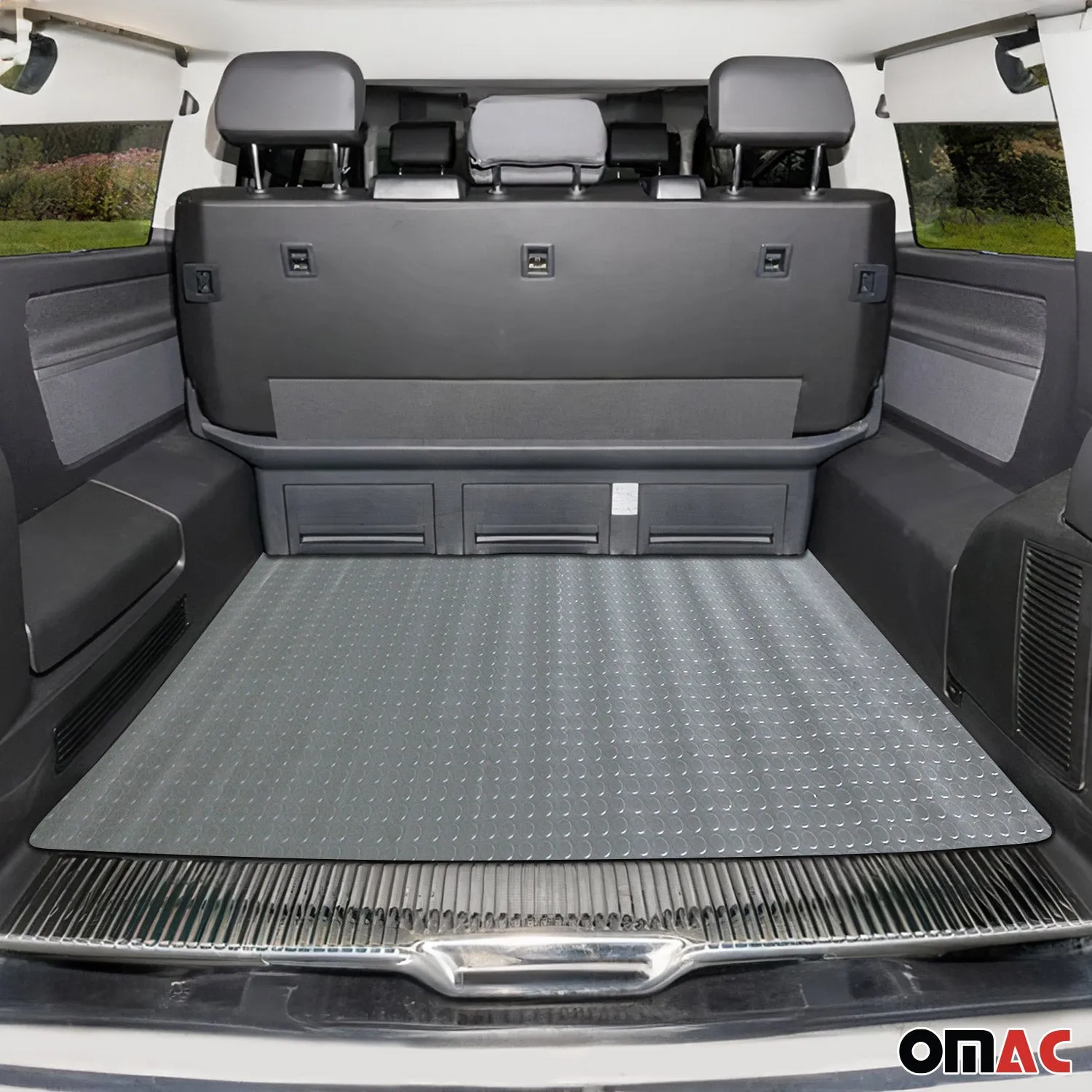 Pickup Truck Bed Liner Trunk Mat Trimmable Flooring Mat Black Grey Rubber - Image 2