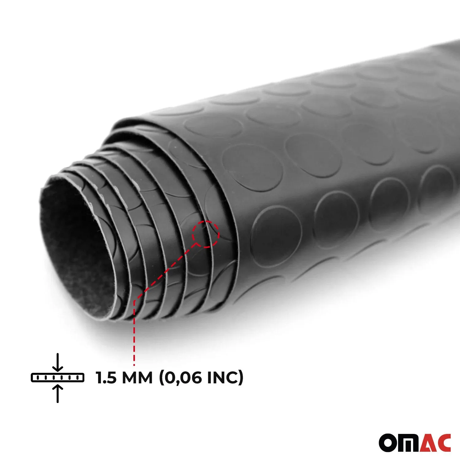 Rubber Pickup Truck Bed Liner Flooring Mat Trunk Mat Trimmable Black & Grey - Image 4
