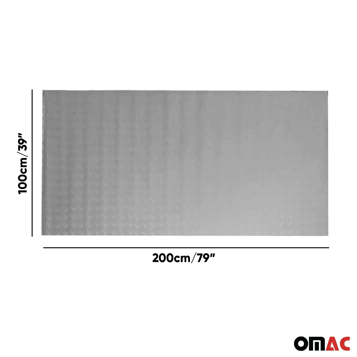 Pickup Truck Bed Liner Trunk Mat Trimmable Flooring Mat Black & Grey Rubber - Image 3