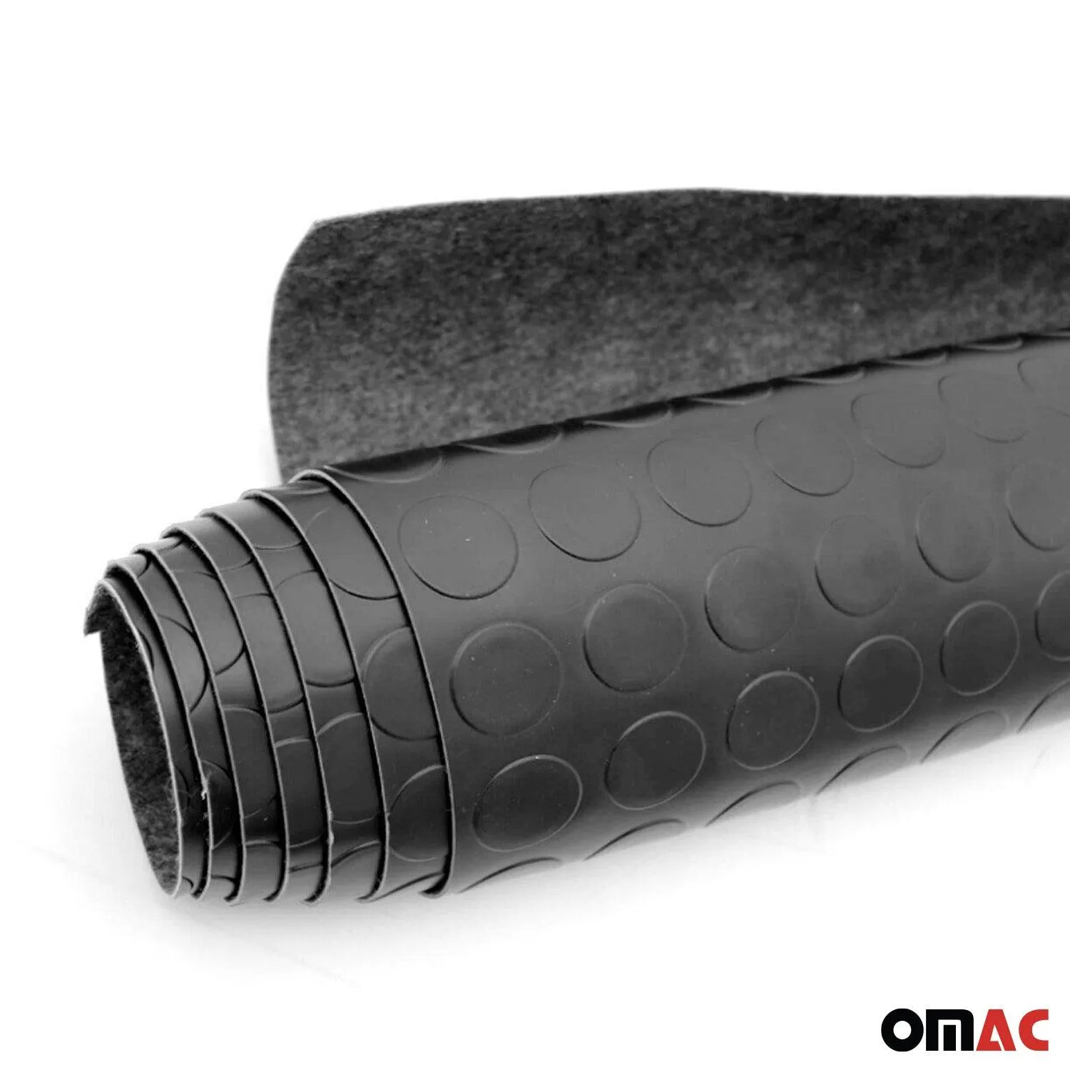 Rubber Truck Bed Liner Trunk Mat Flooring Mat 197x79 inch Peny Style Black - Image 8