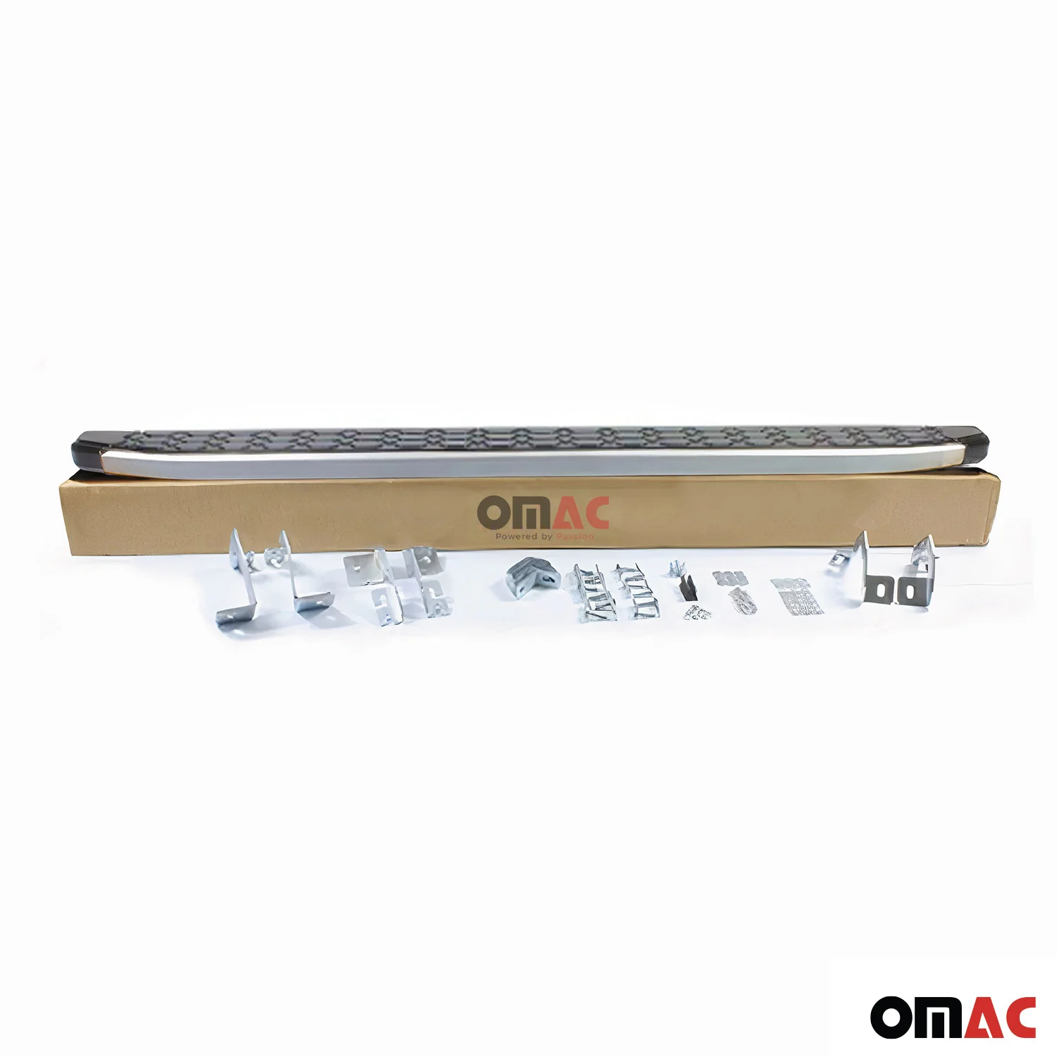 1994-2002 Land Rover Range Rover Running Boards Side Steps Silver & Black - Image 6