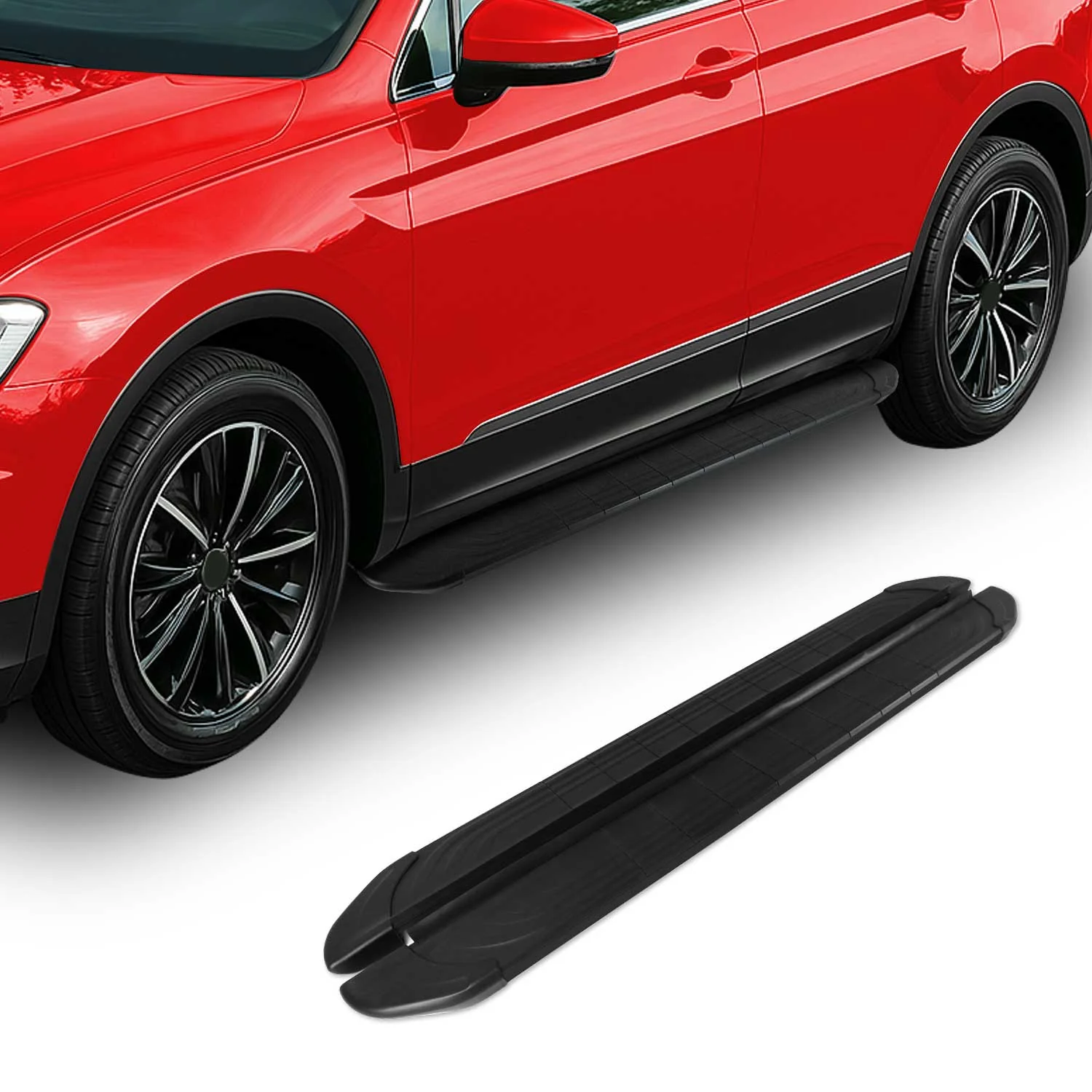2003-2010 Porsche Cayenne Running Boards Side Steps Black - Image 2