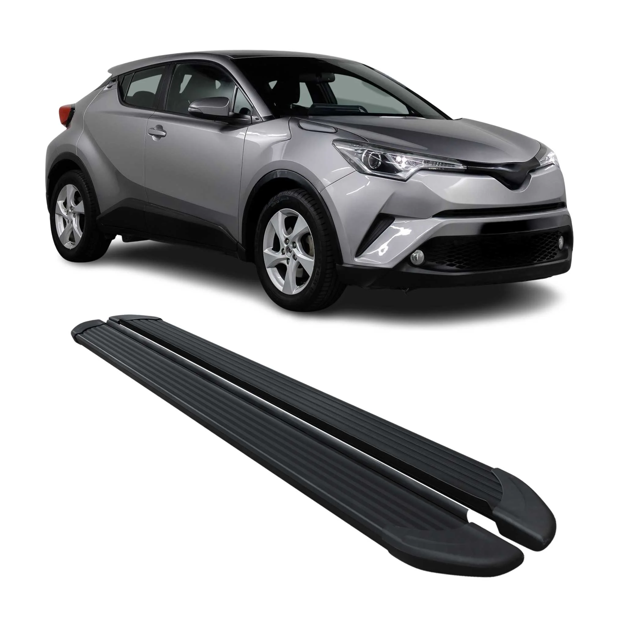 2018-2022 Toyota C-HR Hybrid Running Boards Side Steps Black