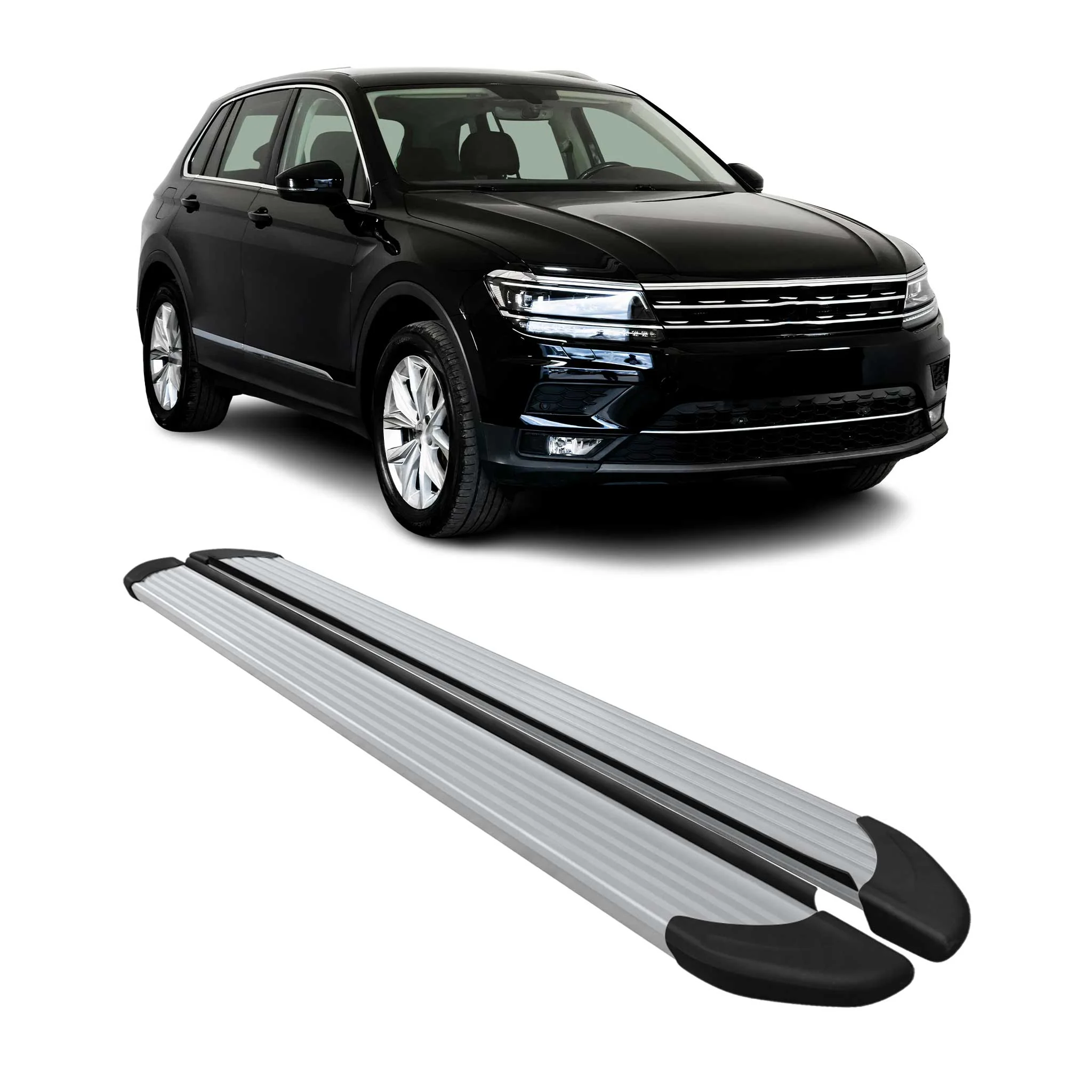2018-2023 VW Tiguan 2.gen Running Boards Side Steps Silver