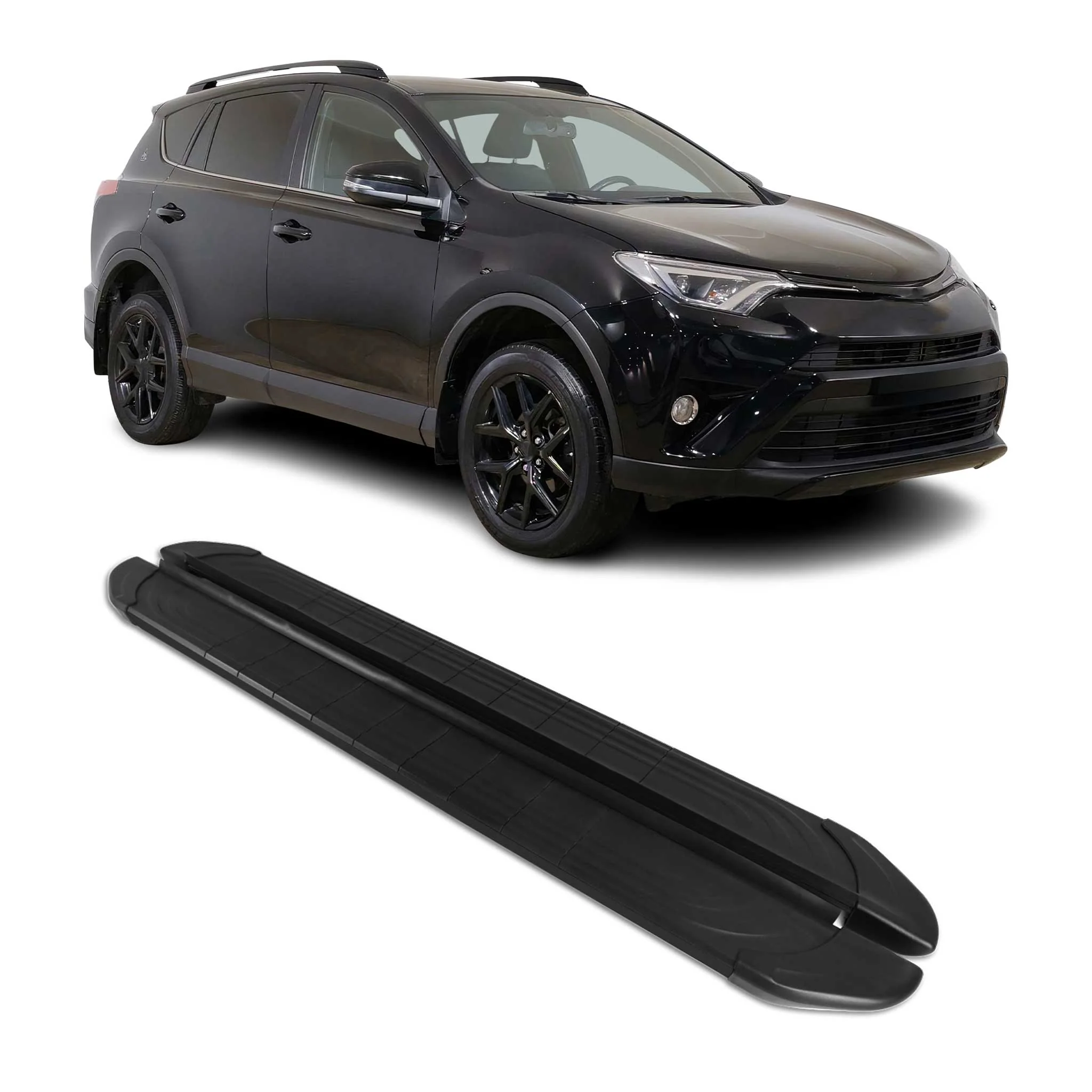 2019-2025 Toyota RAV4 Hybrid Running Boards Side Steps Black