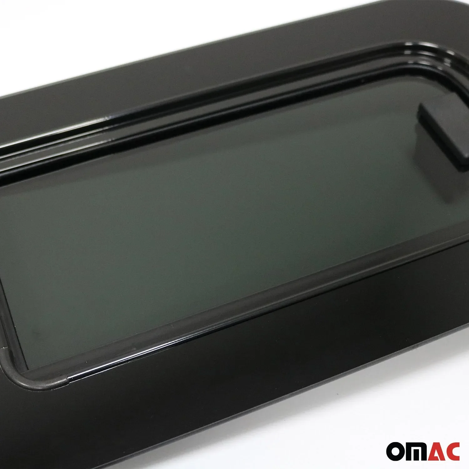 RV Window Teardrop Horizontal Sliding Left Vent Glass 31.4" x 10.6" Black - Image 5