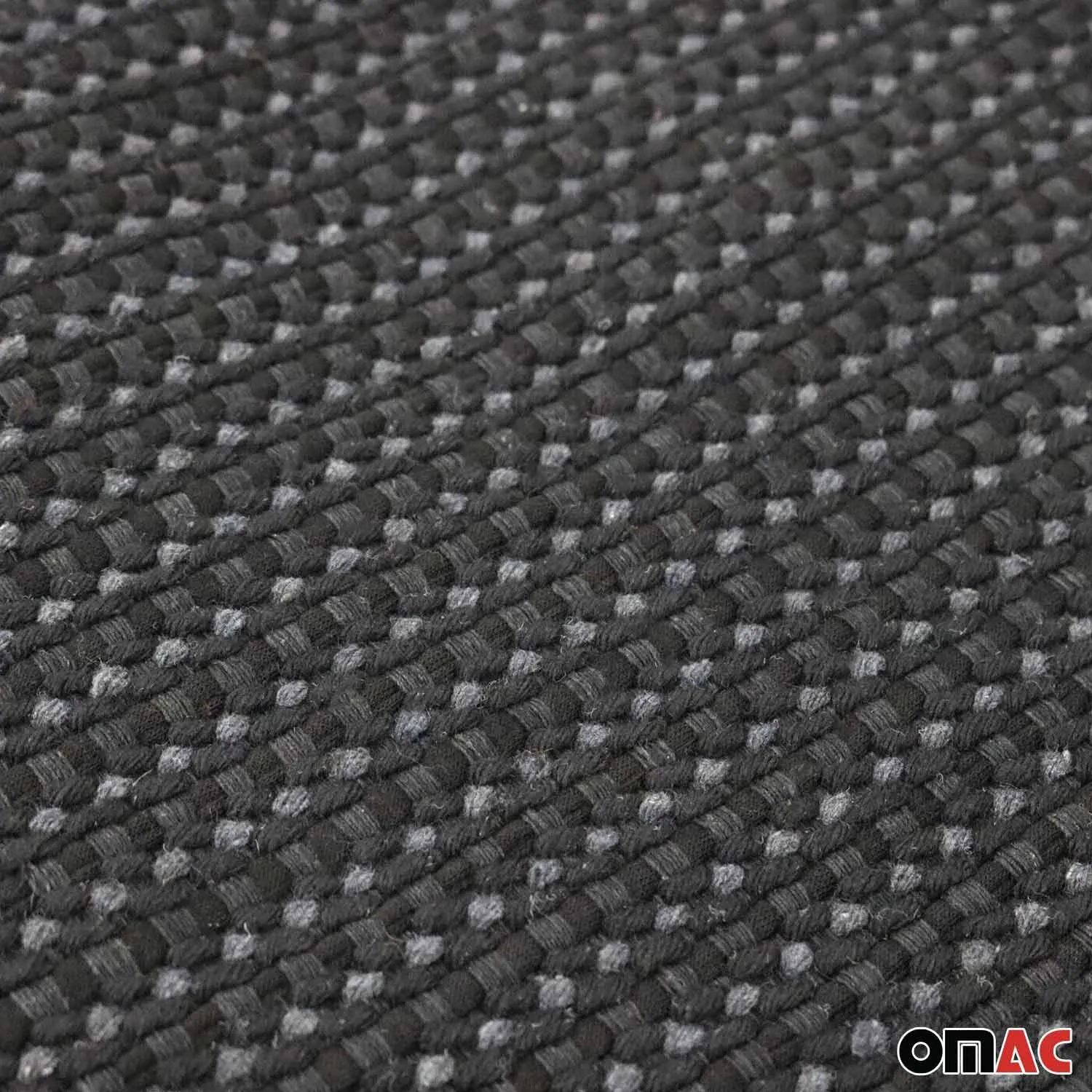 Buick Antiperspirant Front Seat Cover Pads Black Grey 2 Pcs - Image 6