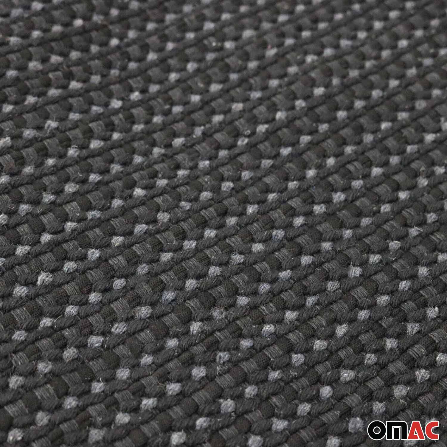 GMC Antiperspirant Front Seat Cover Pads Black Grey 2 Pcs - Image 6