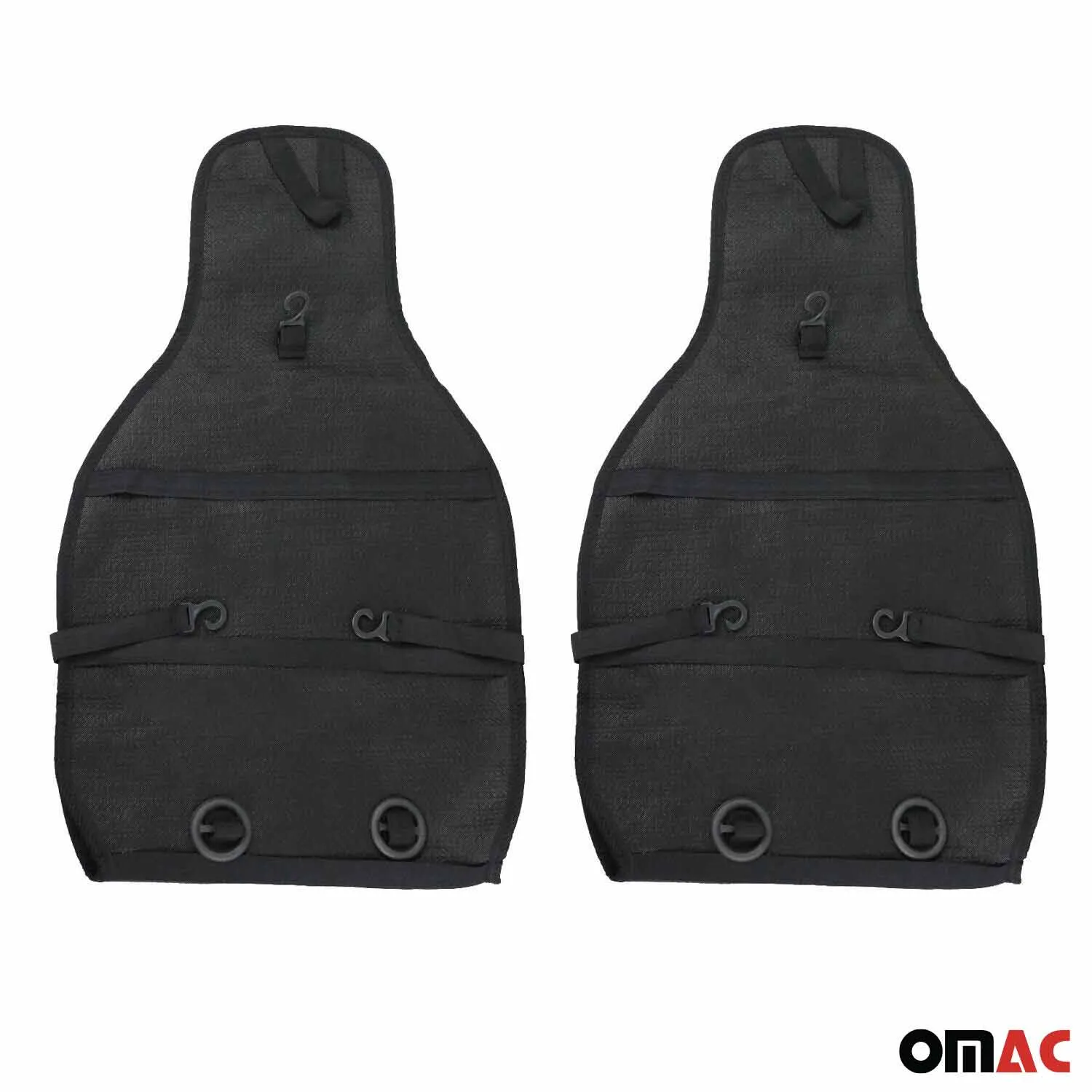 Suzuki Antiperspirant Front Seat Cover Pads Black Grey 2 Pcs - Image 7