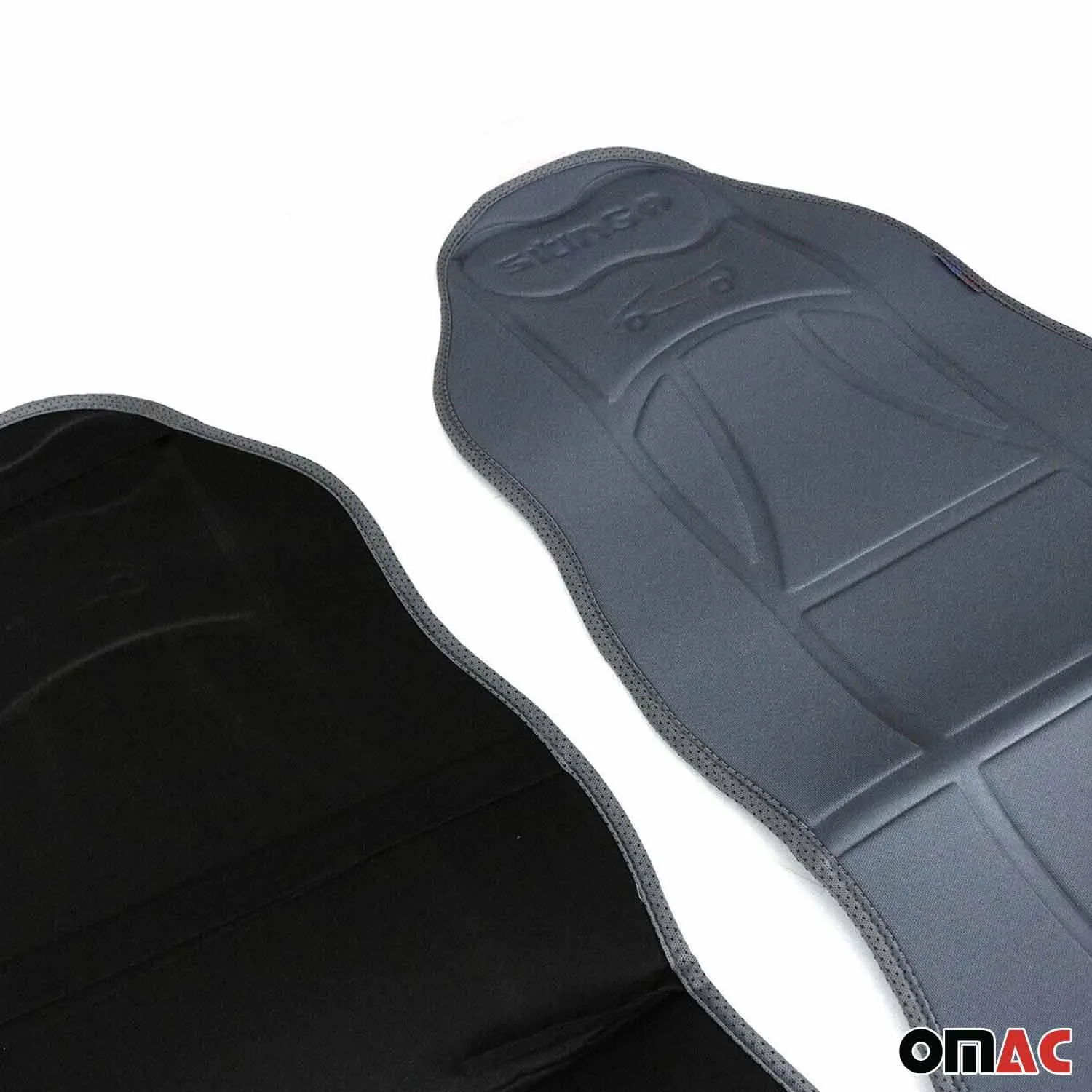 Kia Car Seat Protector Cushion Cover Mat Pad Gray Gray 2 Pcs - Image 4