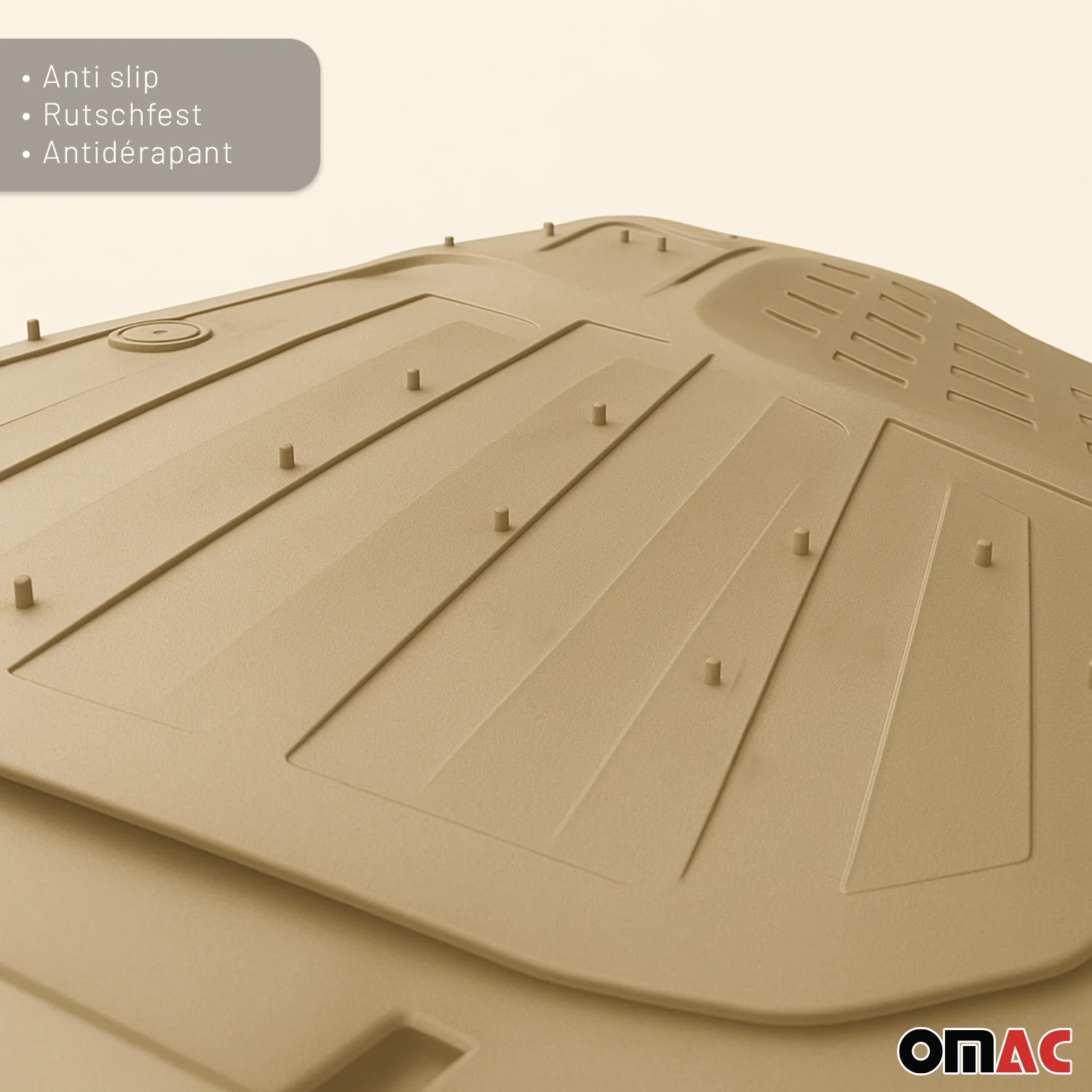 Scion Heavy Duty Trim to fit Floor Mats Liner Tan All Weather 4Pcs - Image 10