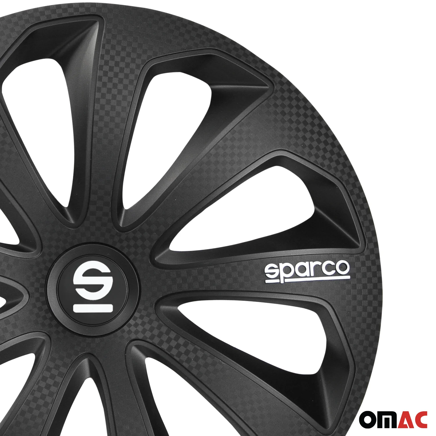 Sicilia Hub Caps Wheel Cover 14" Black Carbon Full Set 4 pcs. - Image 8