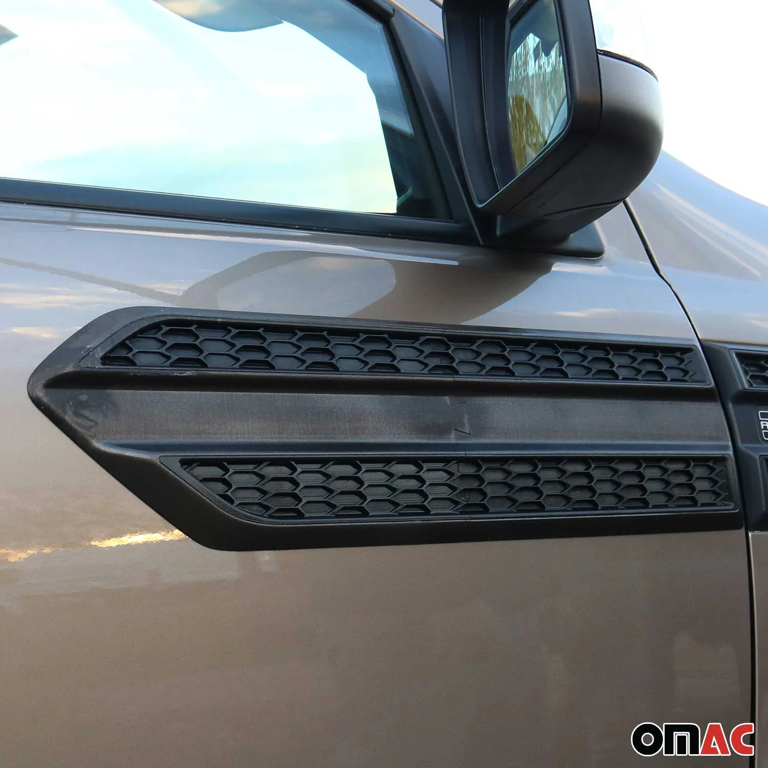 1998-2004 Nissan Frontier Side Door Molding Trim Skirt Garnish Black 2 Pcs - Image 4